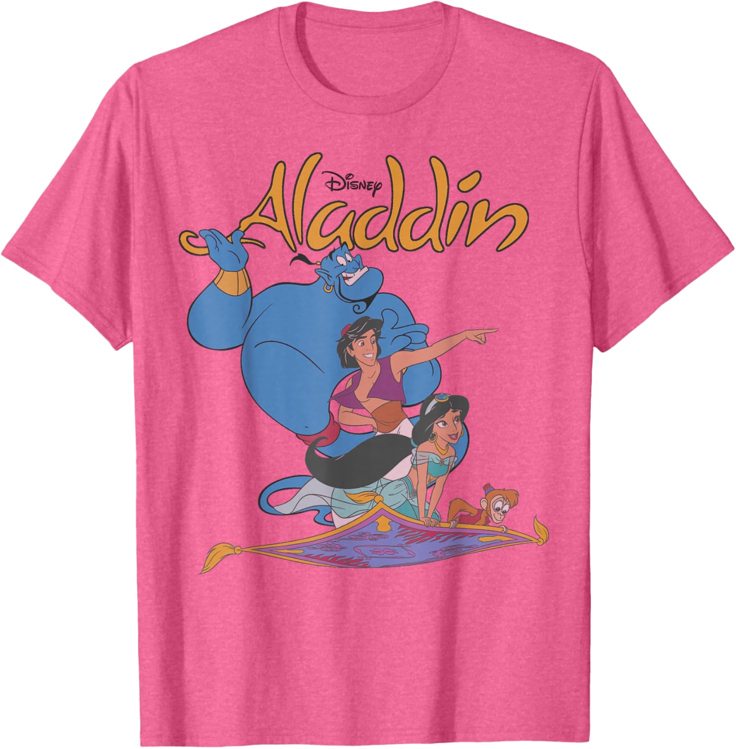 Disney Aladdin Vintage Group Shot Logo T-Shirt for Fans of Adventure - 8