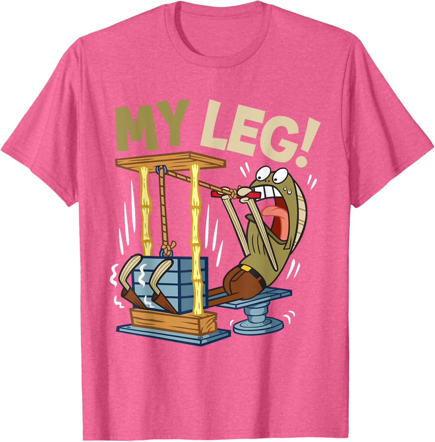 Mademark SpongeBob My Leg Legs Day Weightlifting Gym T-Shirt for Fans - 6
