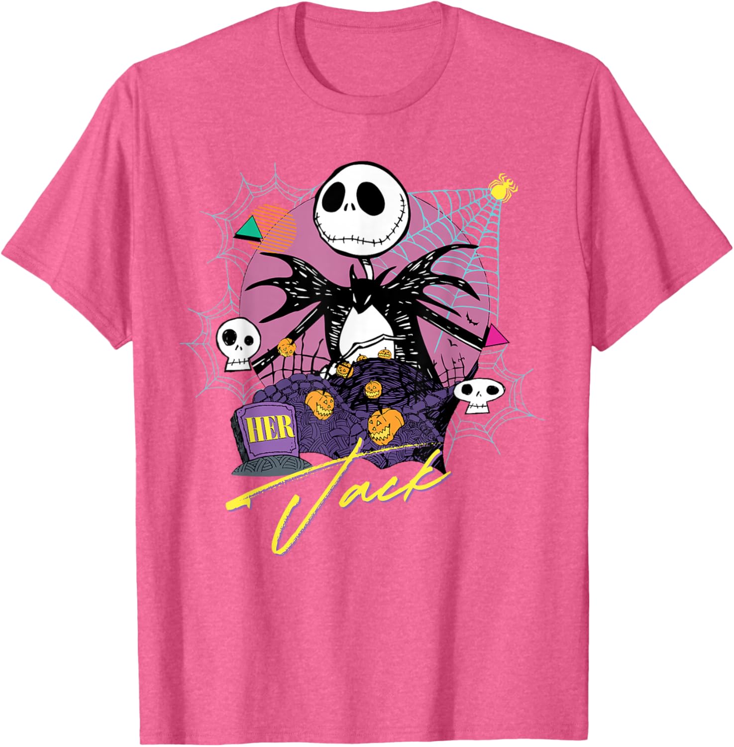Disney The Nightmare Before Christmas Matching Her Jack T-Shirt for Fans - 10