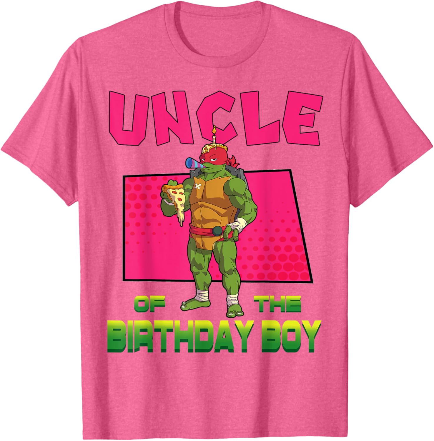 Raphael Pizza Theme Party T-Shirt for Birthday Boys by Mademark Ninja Turtles - 14