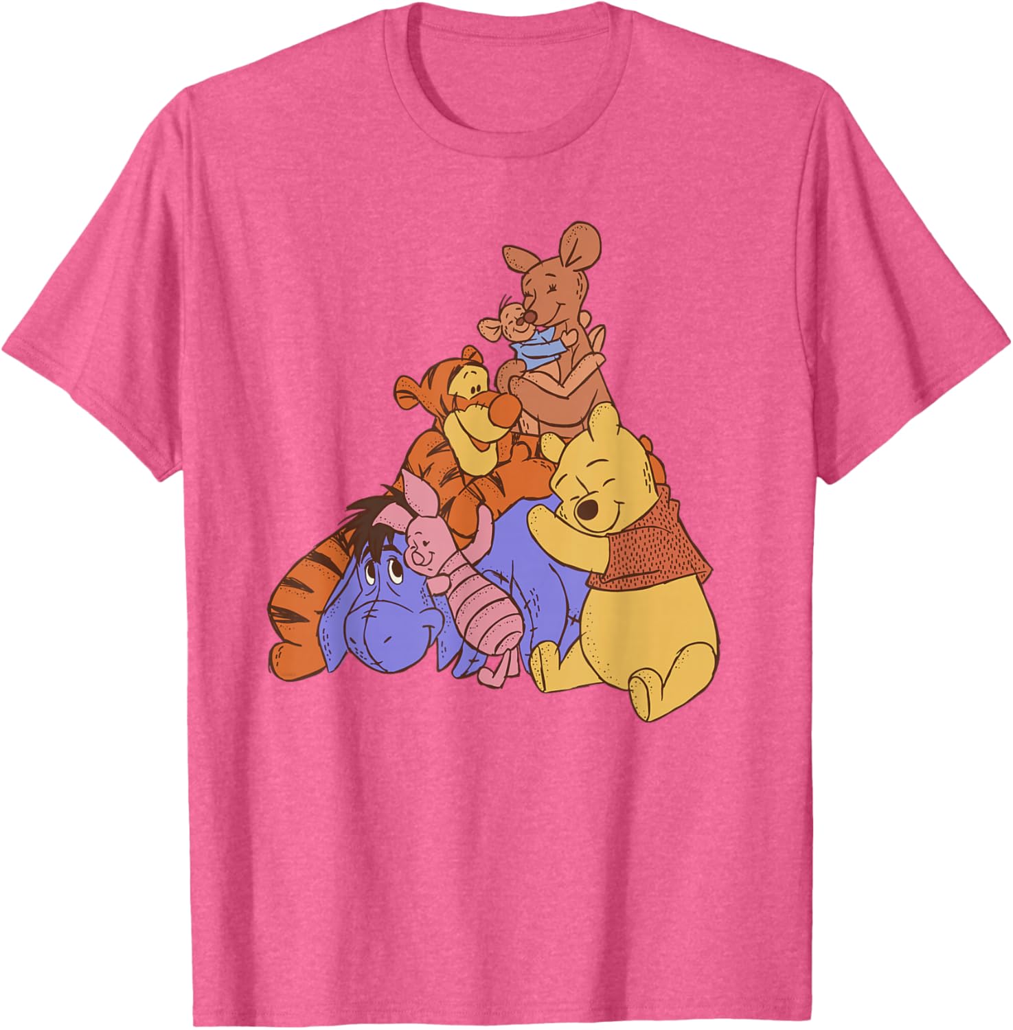 Disney Winnie the Pooh Kanga Roo Group Hug T-Shirt for Kids and Adults - 8