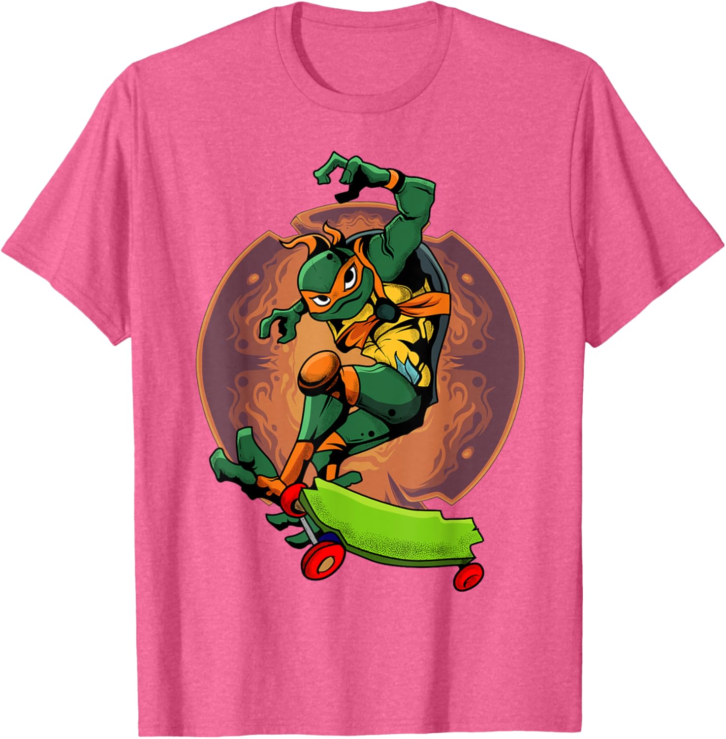Mademark Teenage Mutant Ninja Turtles Mikey Skateboard T-Shirt for Kids - 20