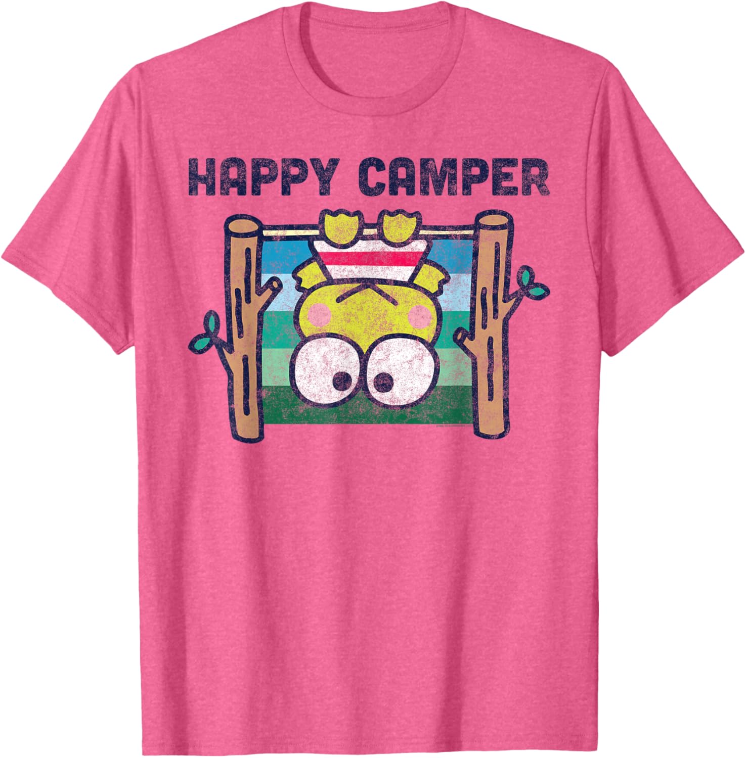 Keroppi Happy Camper T-Shirt Fun Outdoor Adventure Apparel for Kids - 12