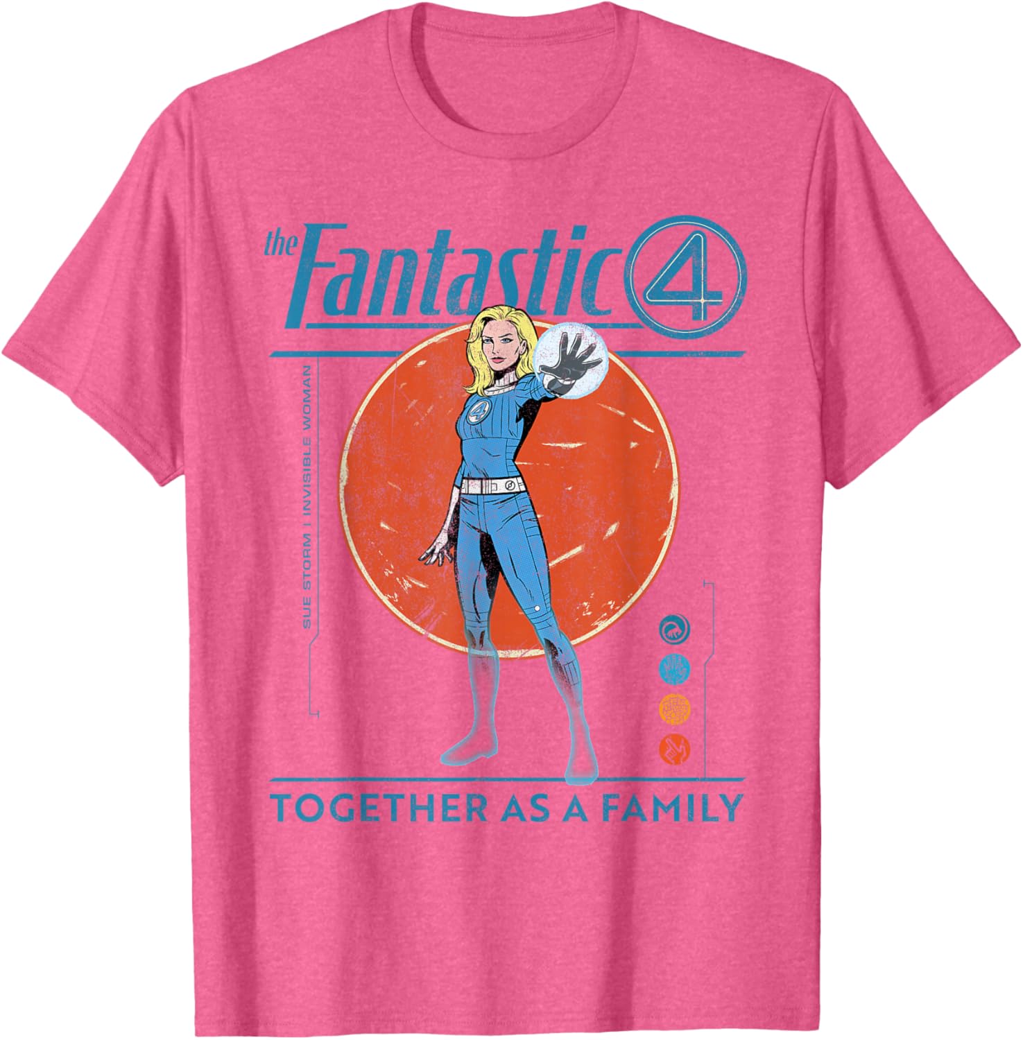 Marvel Fantastic Four Retro T-Shirt Featuring The Invisible Woman Design - 27