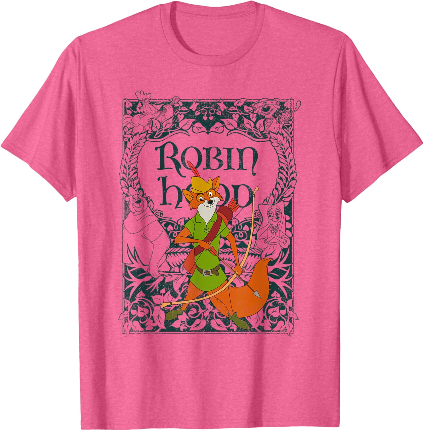 Disney Robin Hood Vintage Distressed T-Shirt for Retro Style Fans - 6