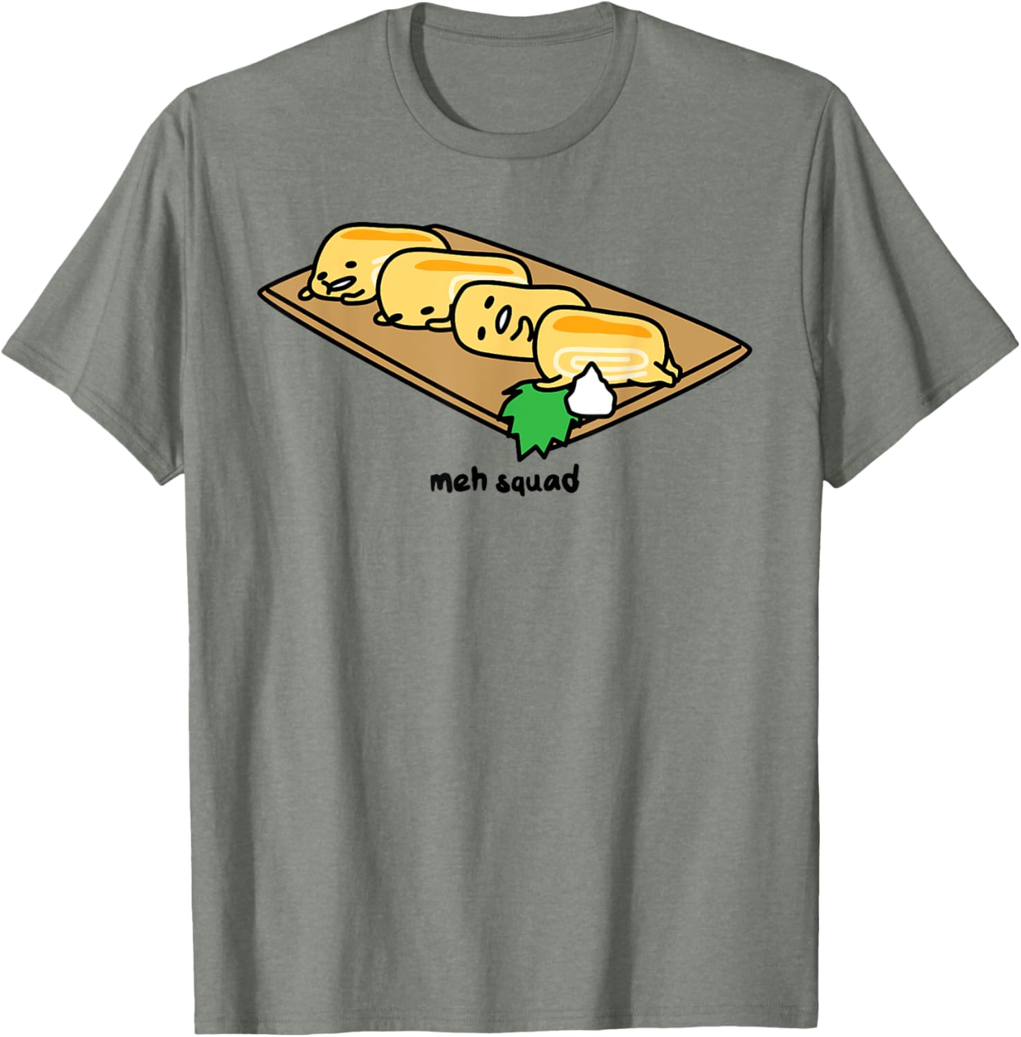 Gudetama Lazy Egg Sushi Tamagoyaki T-Shirt for Fun and Comfort - 16