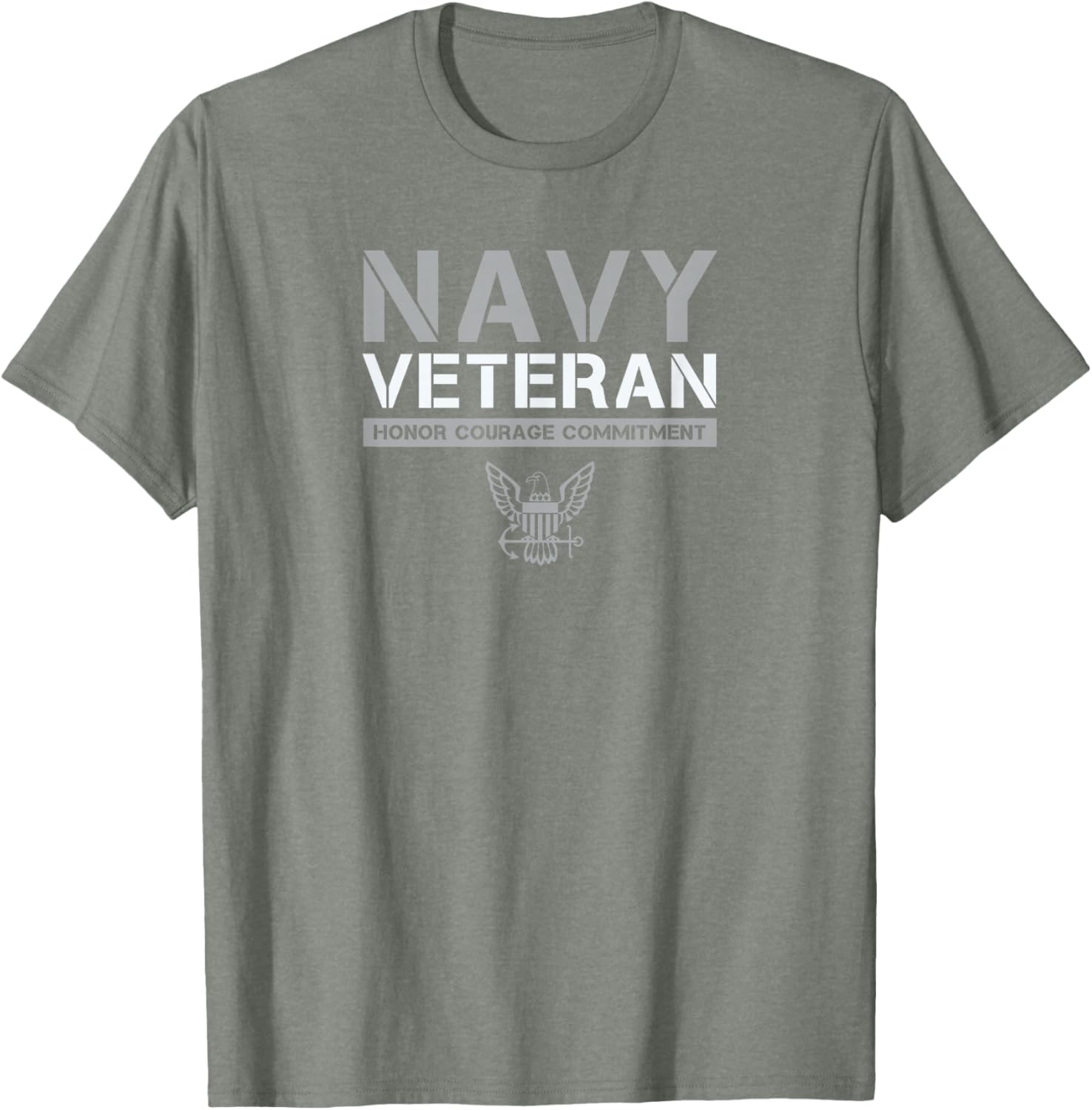 US Navy Veteran Honor Courage Commitment T-Shirt - Stylish Military Apparel - 5