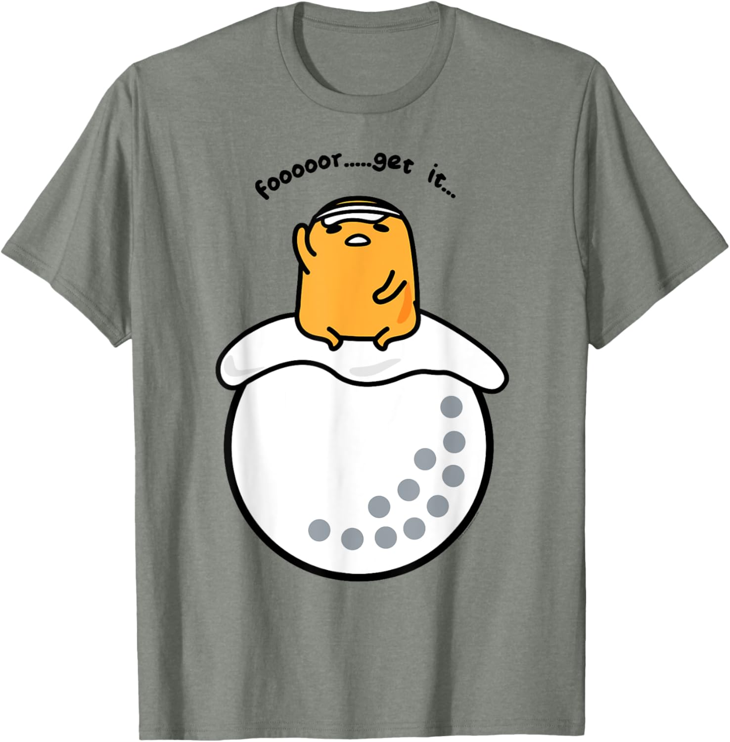 Gudetama Golf Fore Forget It T-Shirt for Fun Golf Lovers and Fans - 13