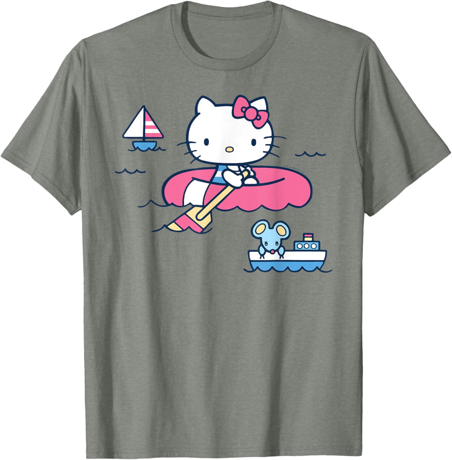 Hello Kitty Summer Boat T-Shirt for All Ages - Fun & Stylish Apparel - 15
