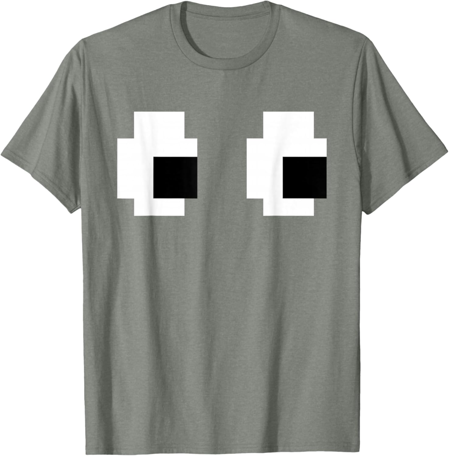 Retro Arcade Ghost Eyes Halloween T-Shirt for Fun Group Costumes - 13