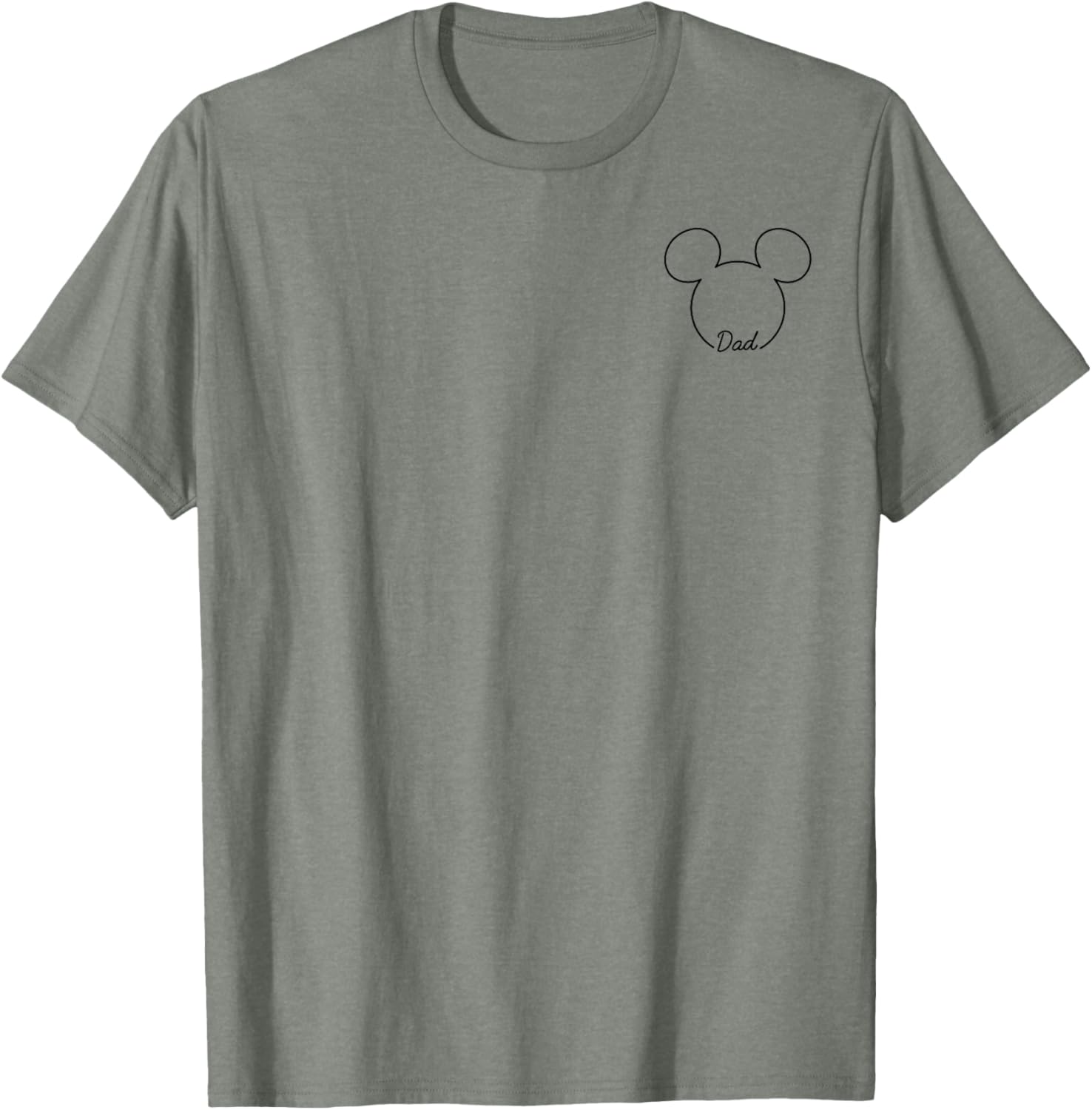 Disney Mickey And Friends Dad Mickey Art Pocket Logo T-Shirt for Men - 7