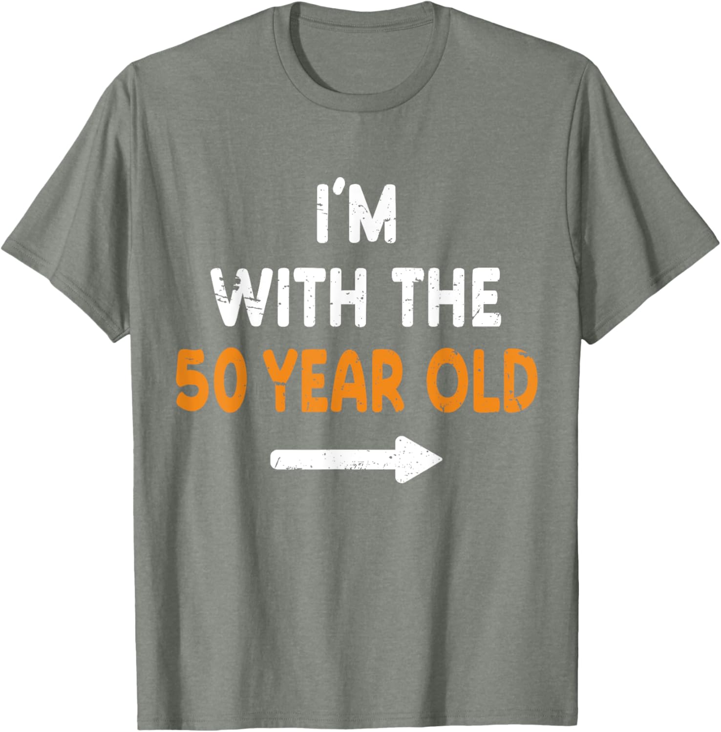 I'm With The 50 Year Old Halloween Costume T-Shirt for Easy Matching Fun - 6