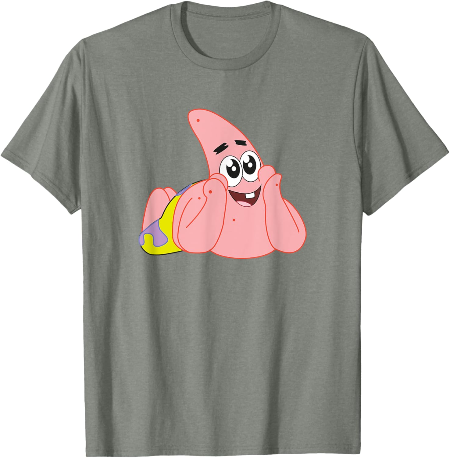 Mademark x SpongeBob Patrick Star Feelin Cute T-Shirt for Fun Style - 20