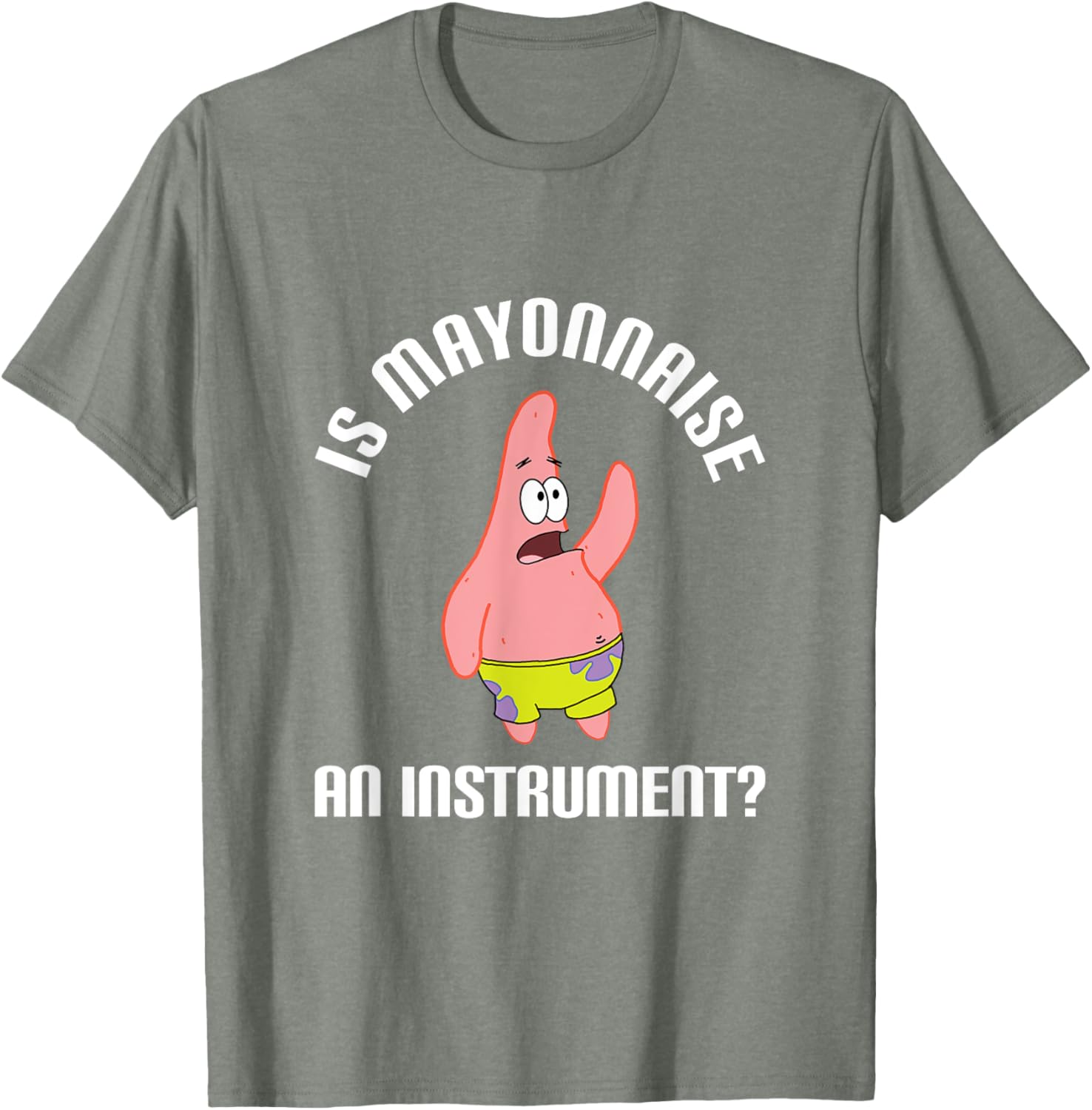 Mademark SpongeBob SquarePants Mayonnaise Instrument T-Shirt for Fans - 19
