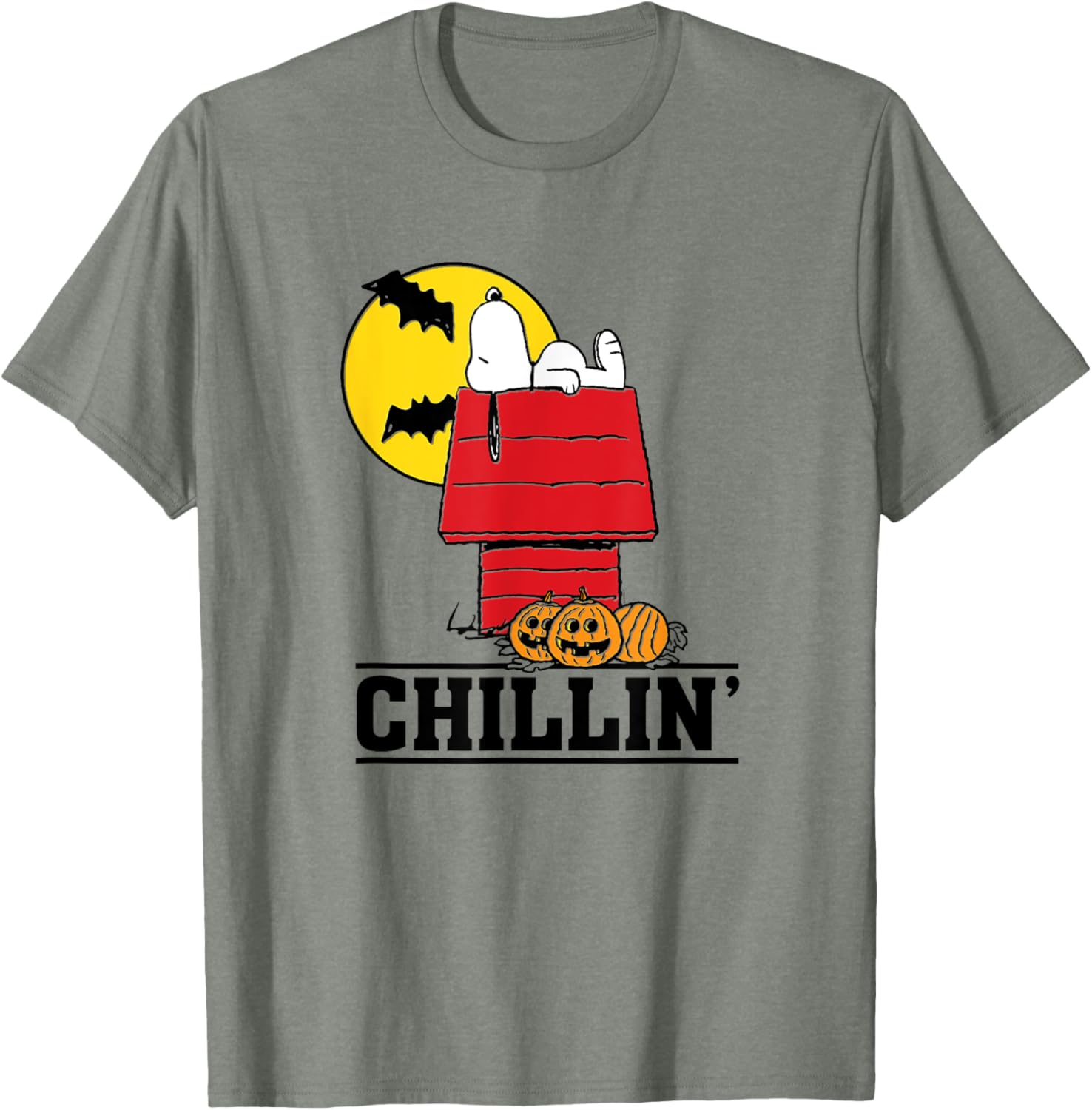 Peanuts Snoopy Chillin Halloween T-Shirt for Fun Festive Style - 5