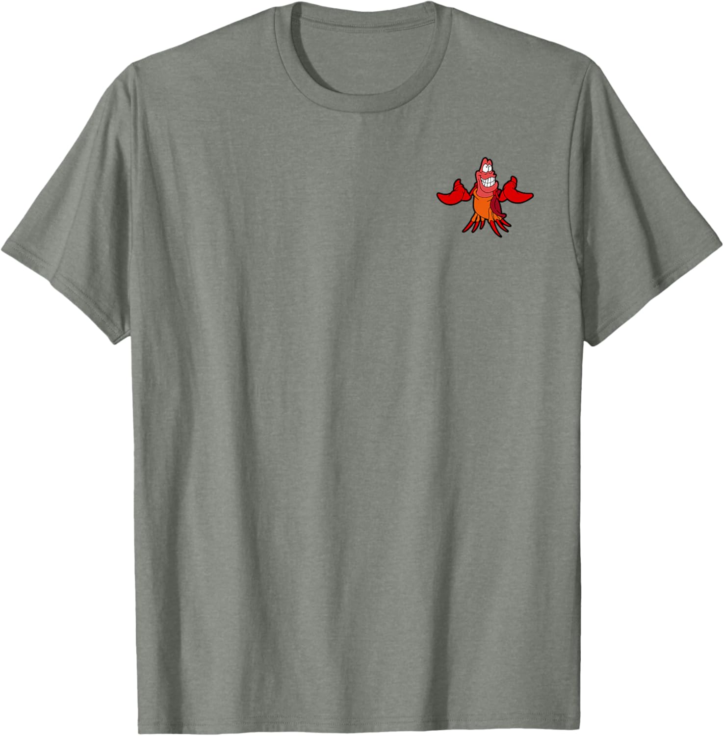 Disney The Little Mermaid Sebastian Crab Pocket Icon T-Shirt for Fun Style - 8