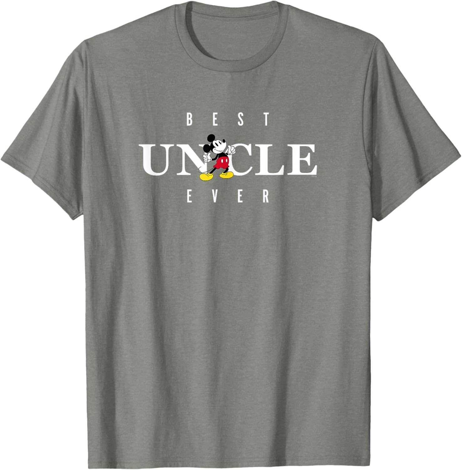 Disney Mickey Mouse Best Uncle Ever T-Shirt for Father's Day Gifts - 4