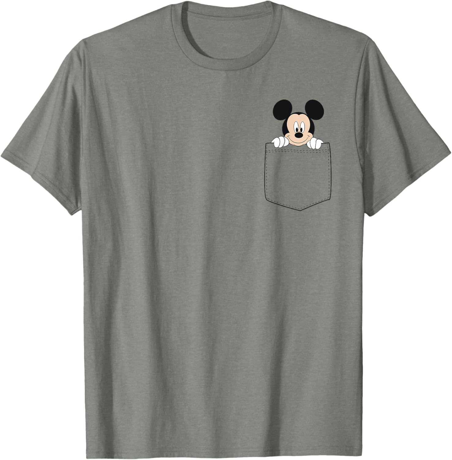 Disney Classic Fit Mickey Mouse T-Shirt for Adults - Blue Cotton Crew Neck - 7
