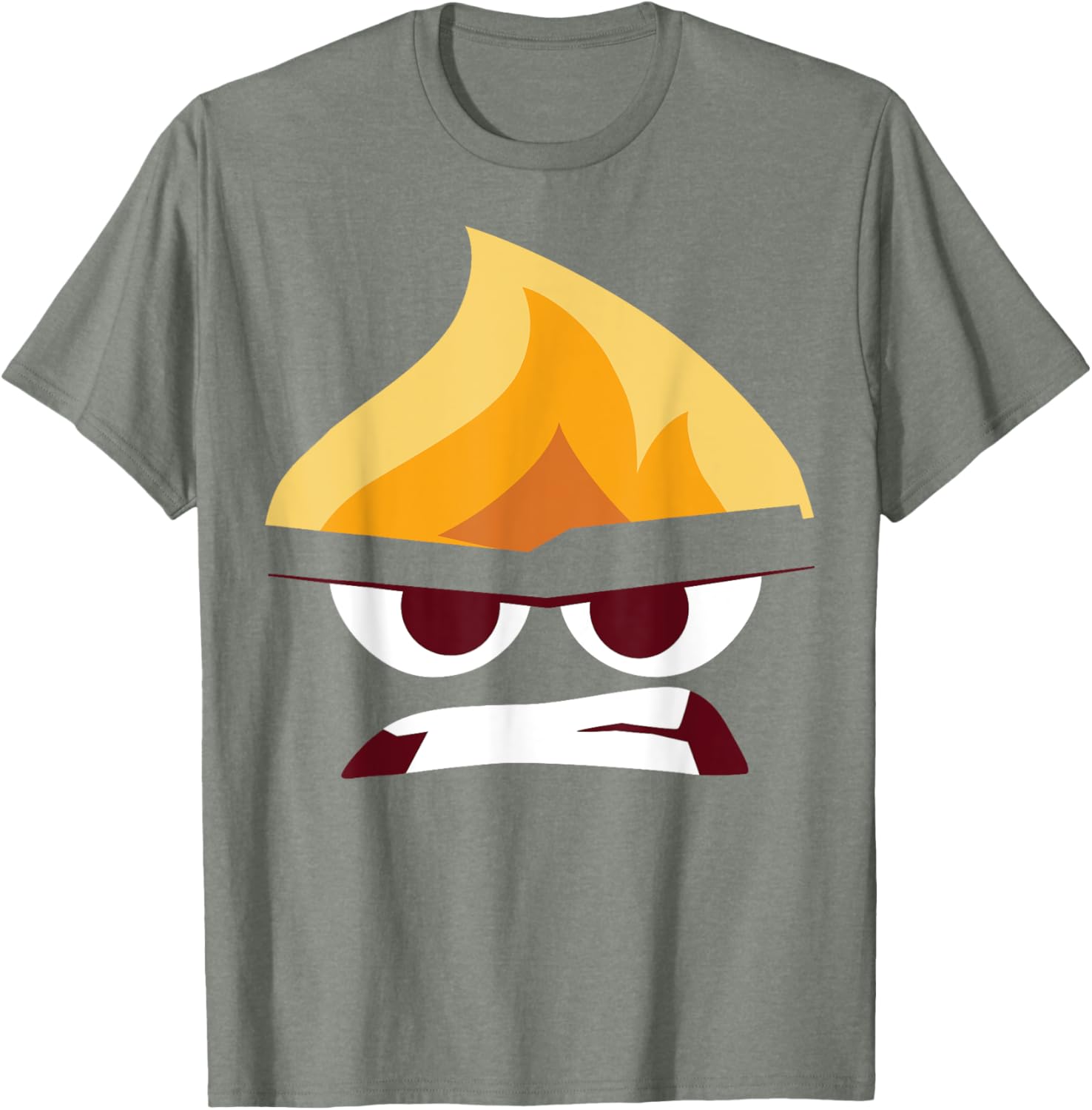 Disney Pixar Inside Out Angry Face Halloween T-Shirt for Kids and Adults - 1