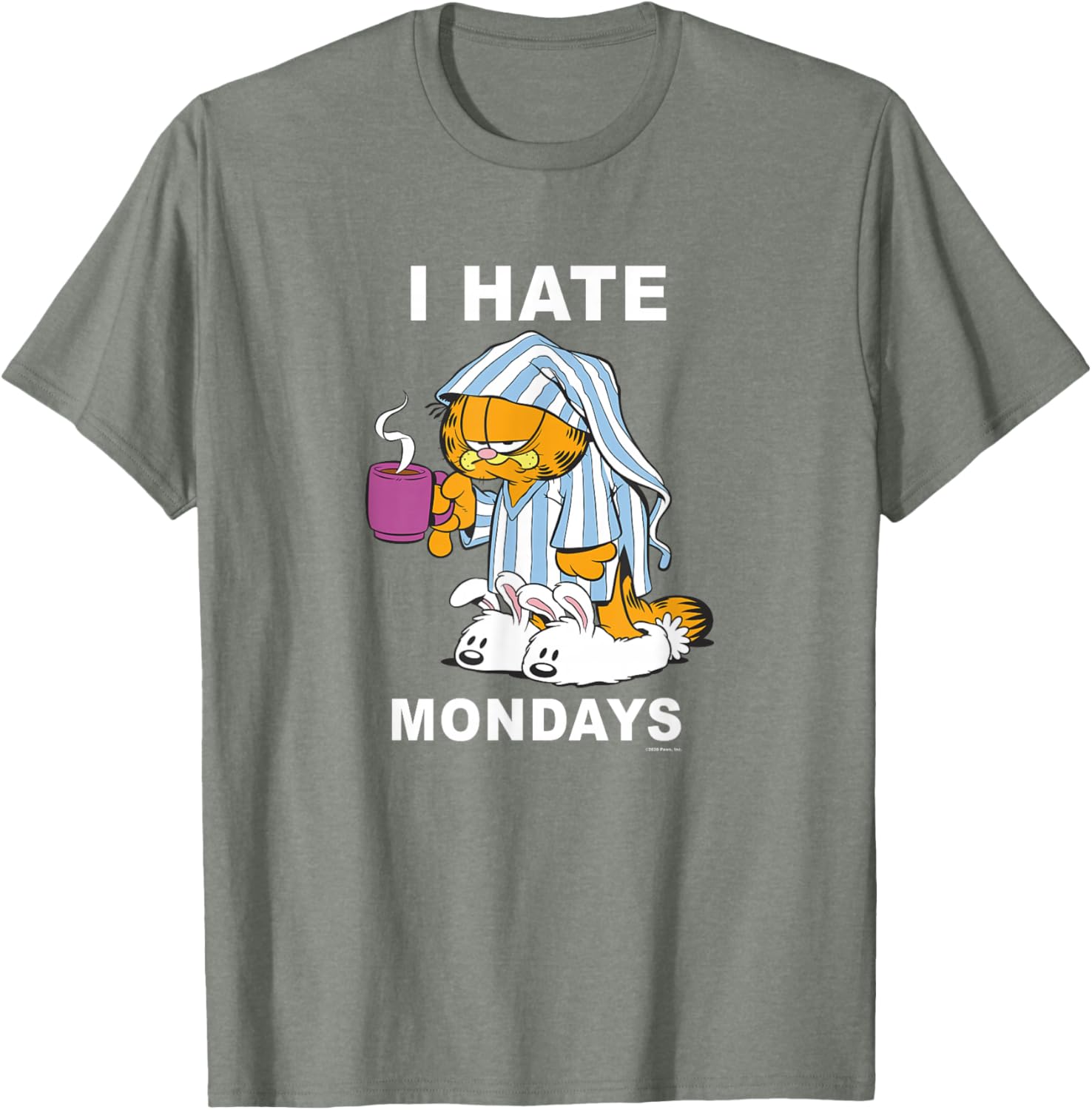 Garfield I Hate Mondays Coffee T-Shirt for Cat Lovers and Fans - 14