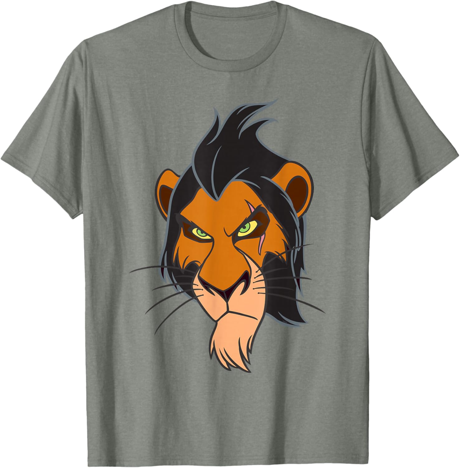 Disney Scar Big Face Costume T-Shirt for Lion King Fans - 14