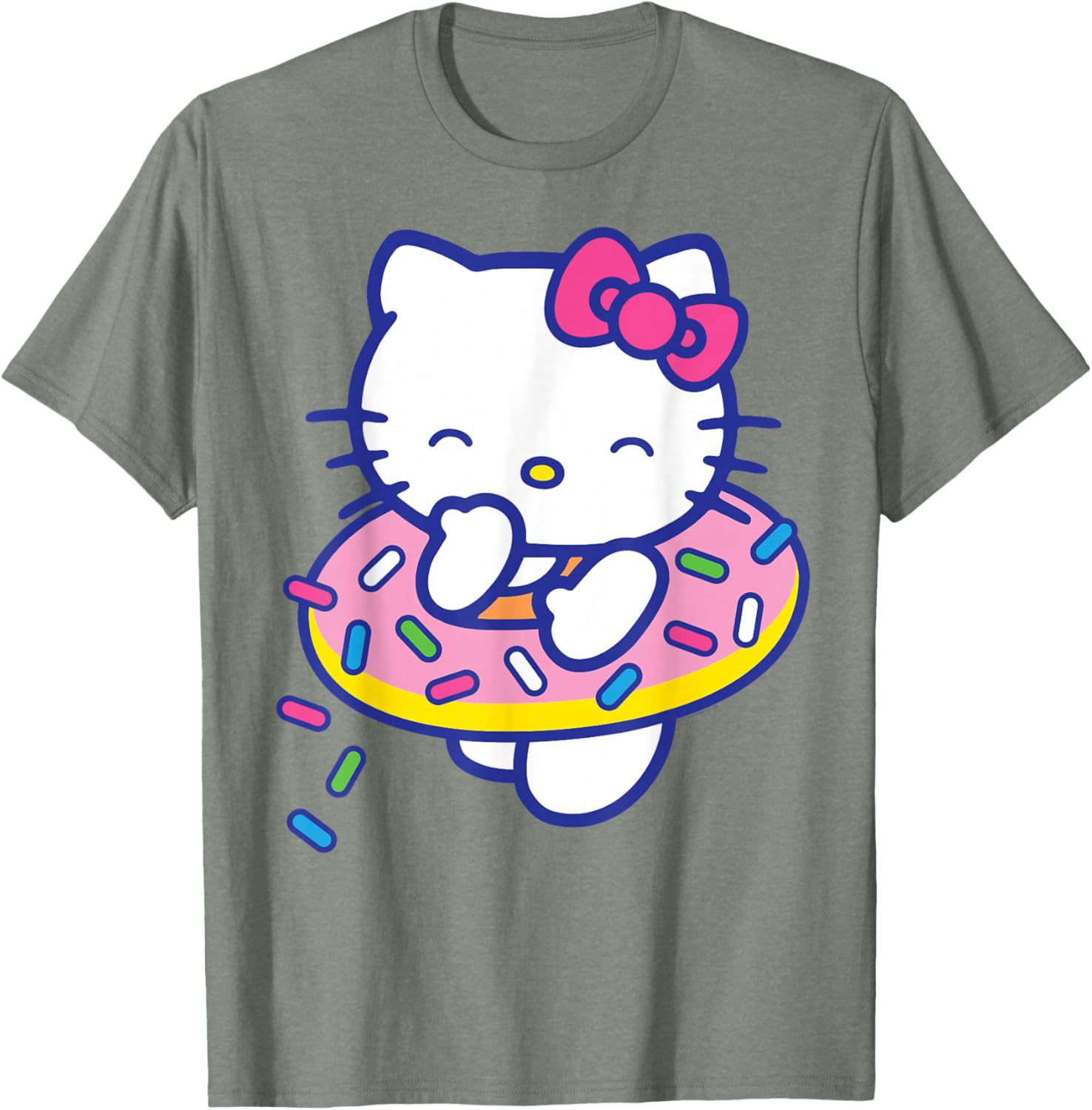 Hello Kitty Donut Sprinkles Floaty Summer T-Shirt for Fun Pool Days - 14