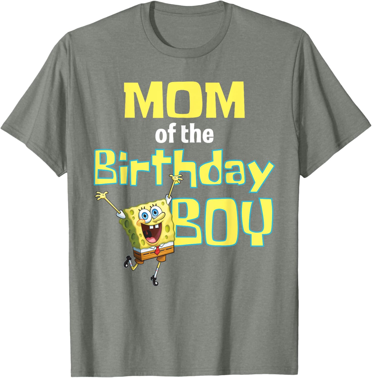 SpongeBob SquarePants Mom Of The Birthday Boy T-Shirt Perfect Gift - 3