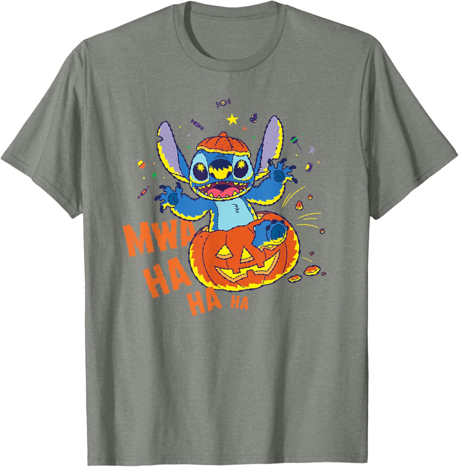 Disney Stitch Jack-o’-Lantern Surprise Halloween T-Shirt for Fun Celebrations - 11