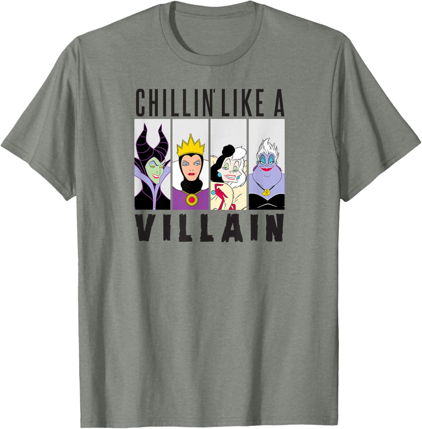 Disney Villain Gang T-Shirt featuring Ursula, Evil Queen, Cruella, Maleficent - 9
