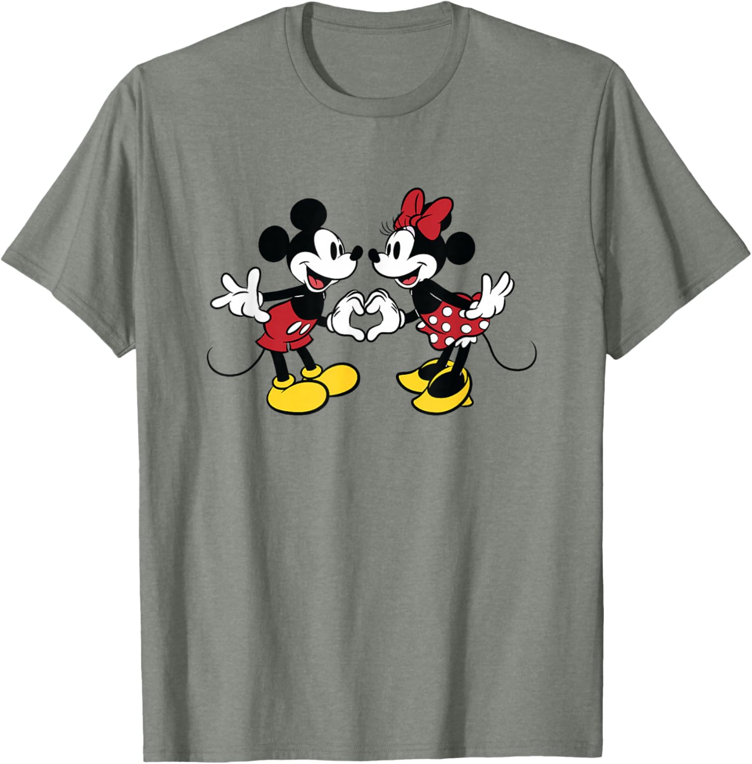 Disney Mickey and Friends Valentine Heart T-Shirt for Couples and Fans - 16