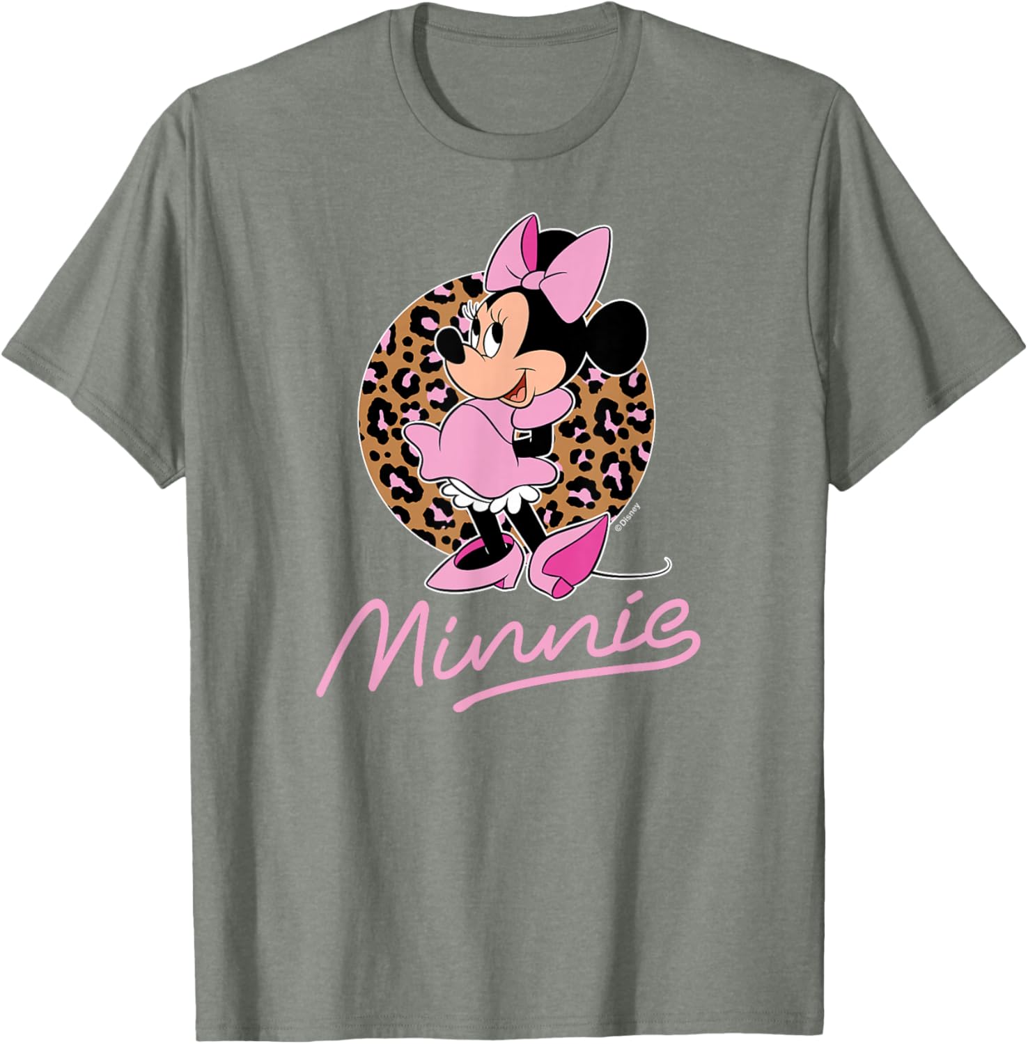 Disney Minnie Leopard Print T-Shirt for Stylish Fans of All Ages - 2