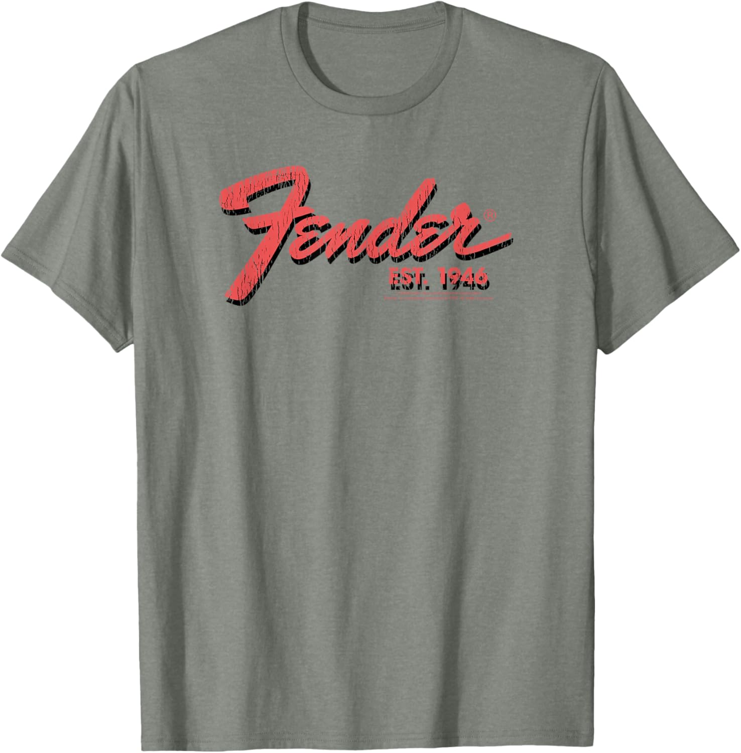 Fender Est. 1946 Classic Centered Logo T-Shirt for Music Lovers - 2