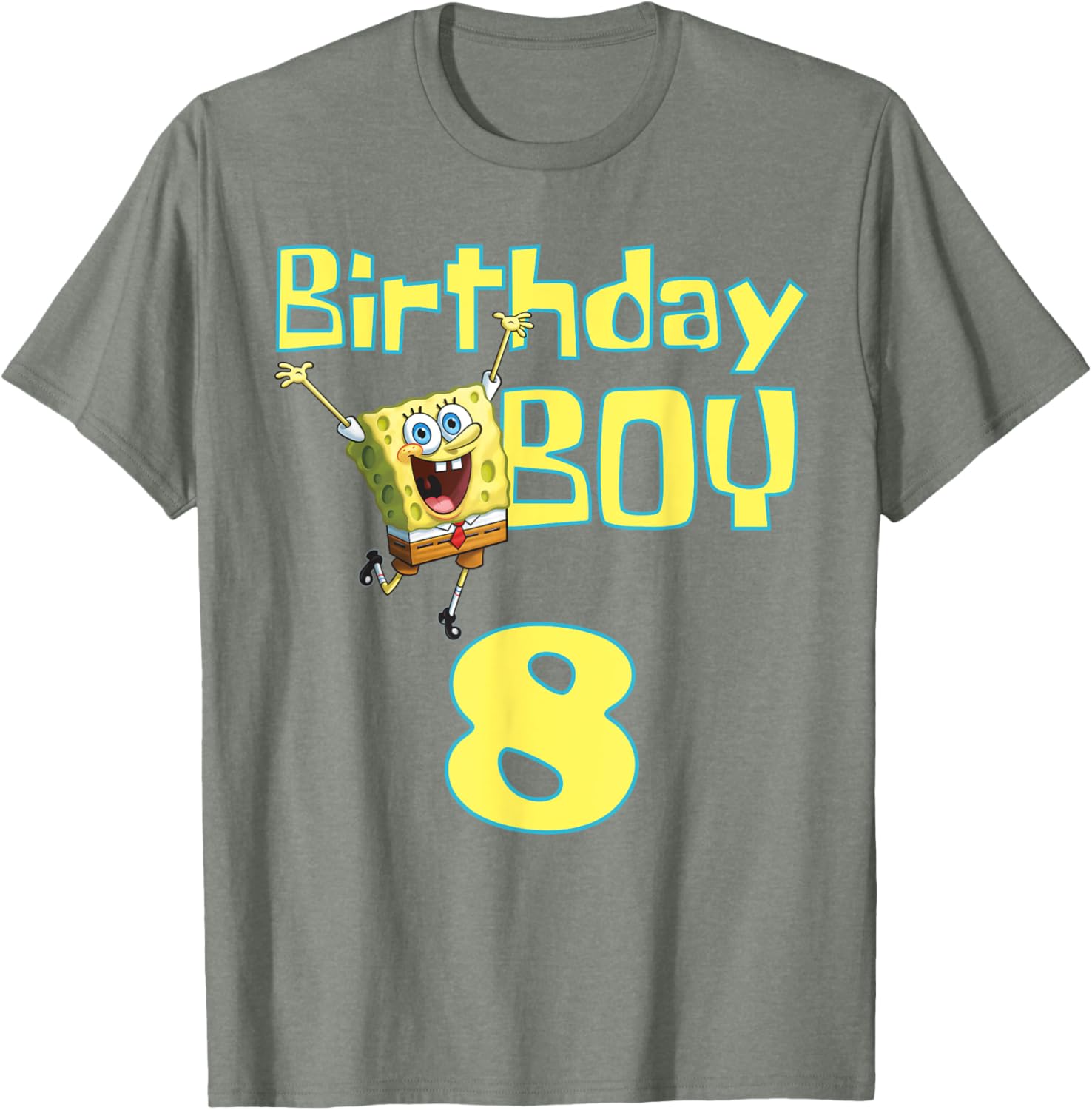Mademark x SpongeBob SquarePants Birthday Boy 8 T-Shirt for Kids - 3