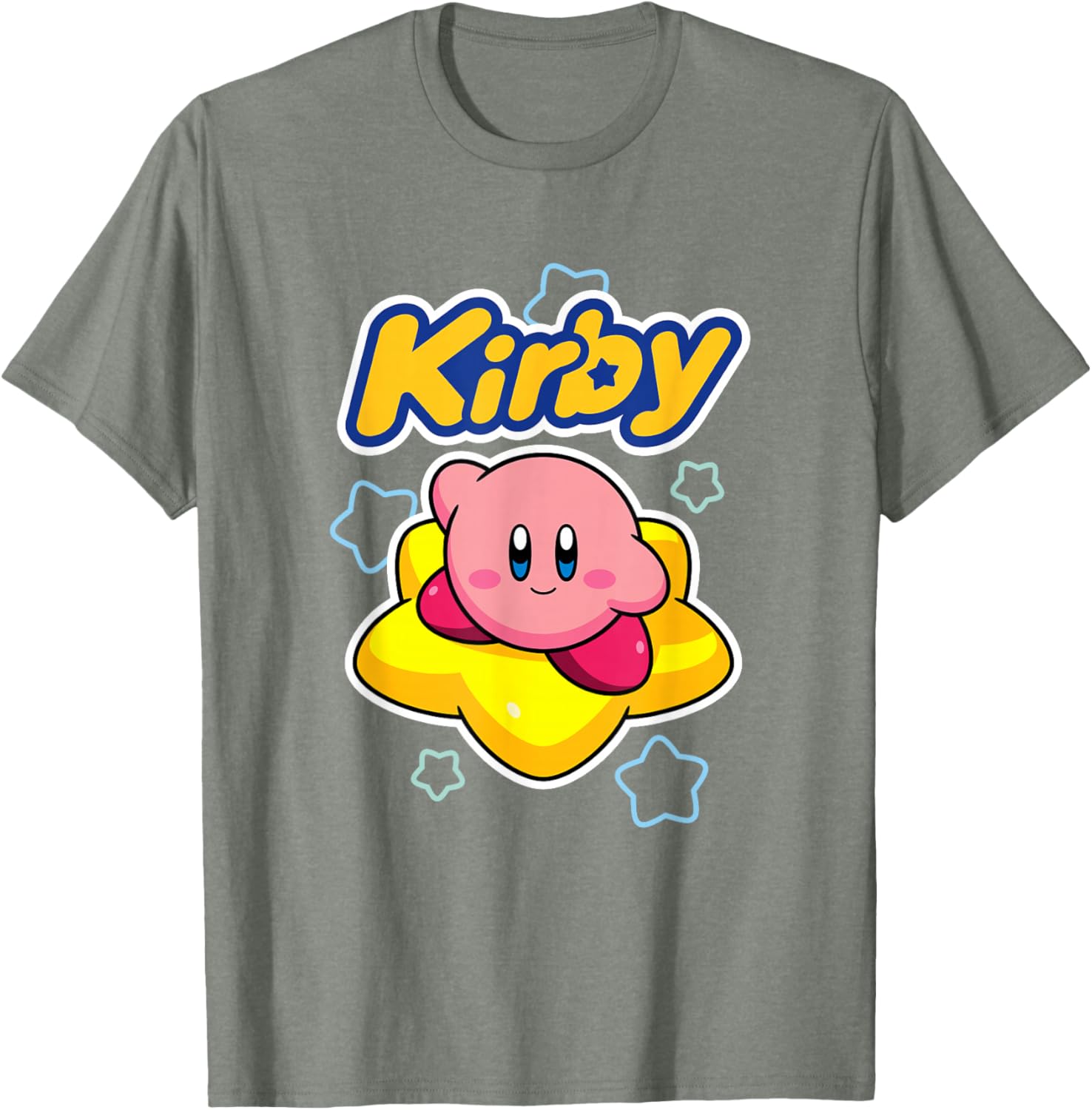 Kirby Big Star Surfing Portrait T-Shirt for Fans of Nintendo Adventure - 12
