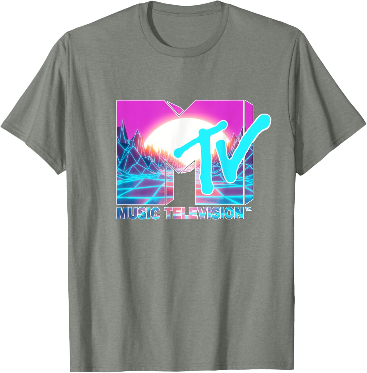 Mademark x MTV Official Logo T-Shirt with Sun and World Graphic - 2