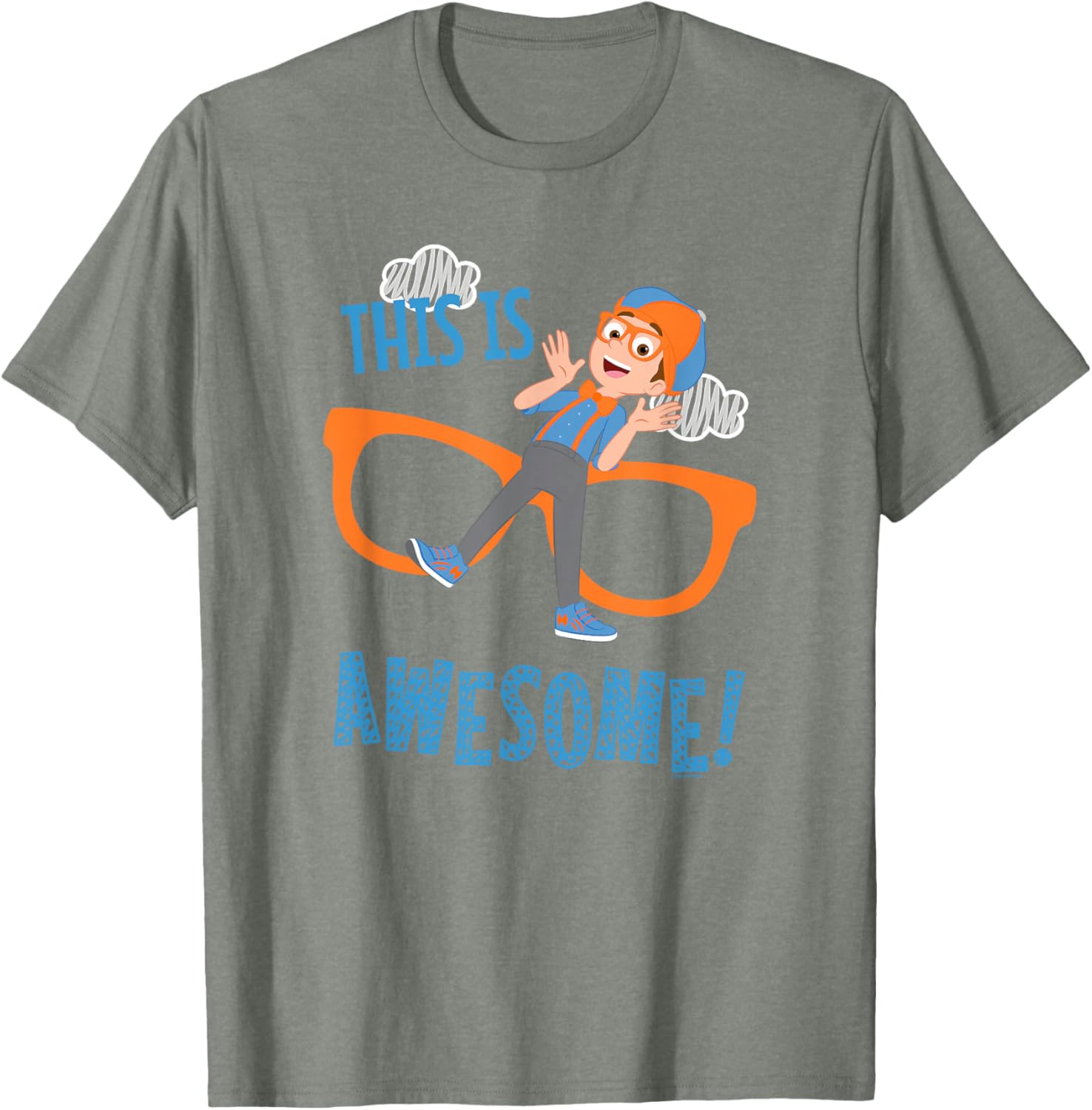 Blippi Awesome Glasses T-Shirt for Kids - Fun and Colorful Apparel - 2