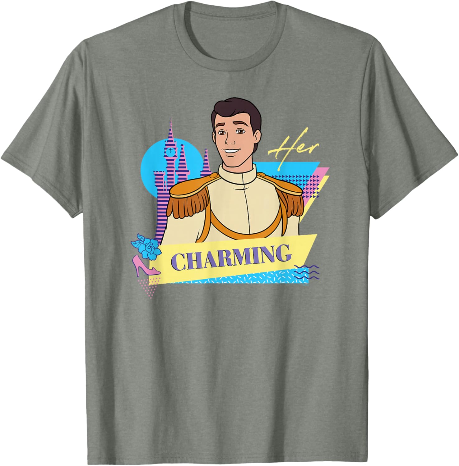 Disney Cinderella Matching T-Shirts for Couples - Her Prince Charming Style - 7