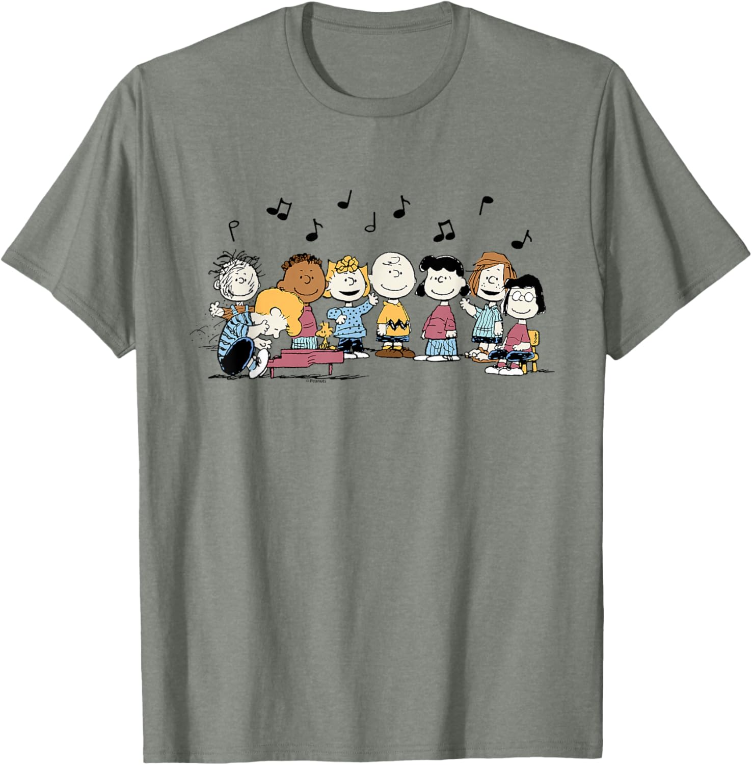 Peanuts Character Music T-Shirt featuring Charlie Brown and Friends - 10