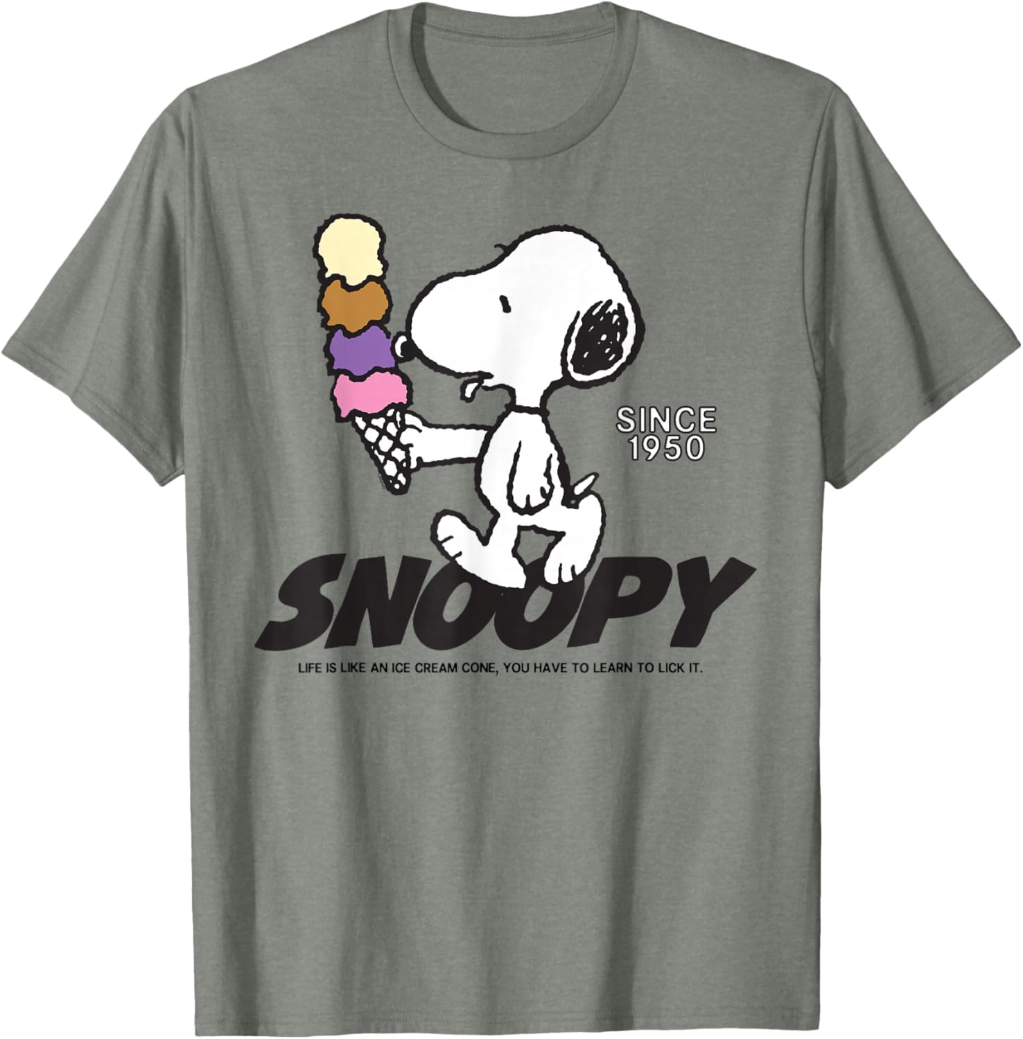 Snoopy Peanuts Ice Cream Cone T-Shirt Fun and Stylish Apparel - 7