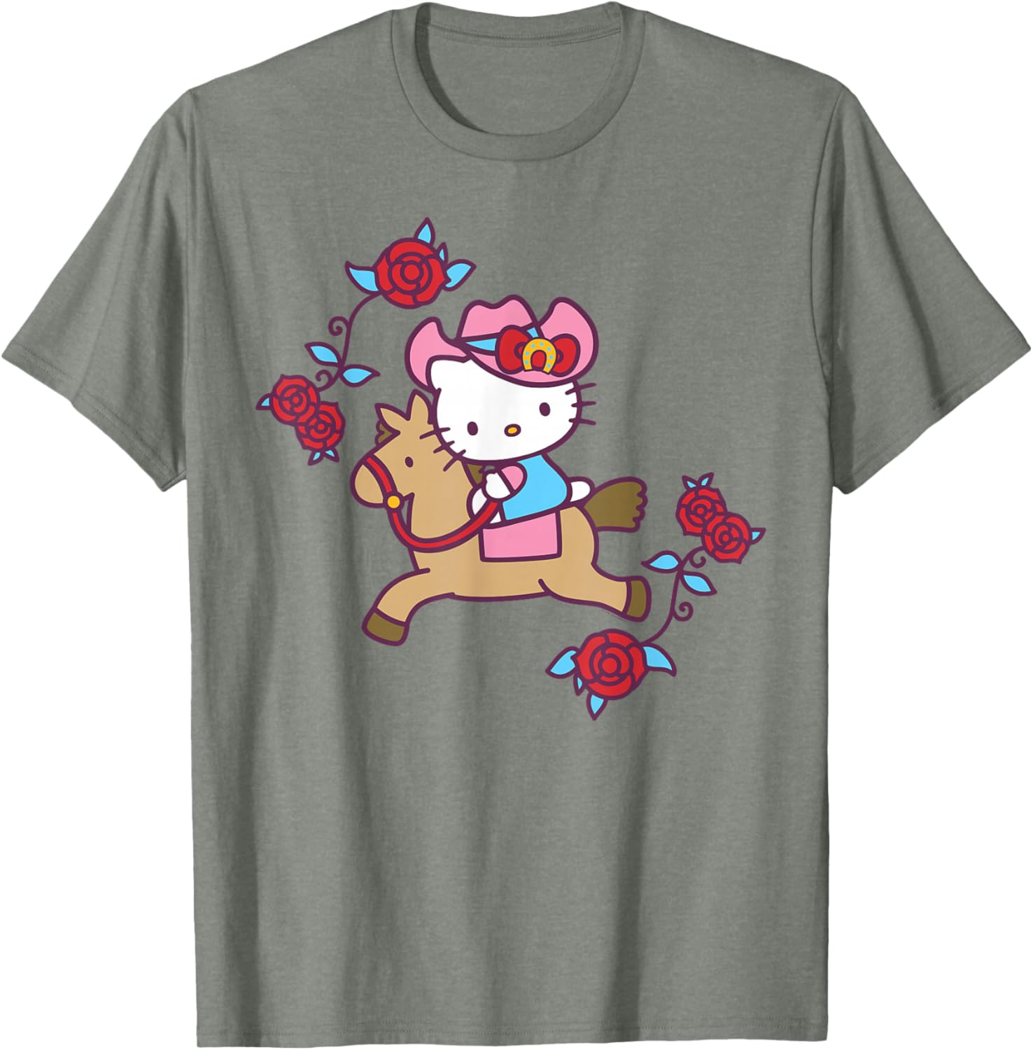 Hello Kitty Derby Horseback Riding T-Shirt for Fun Equestrian Style - 13