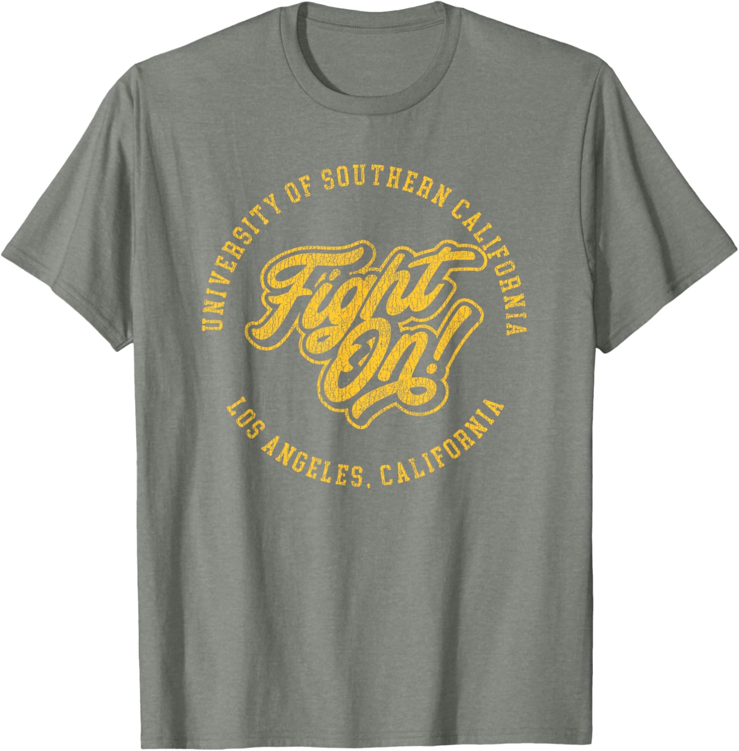 USC Fight On Vintage Script T-Shirt for Sports Fans and Alumni - 3