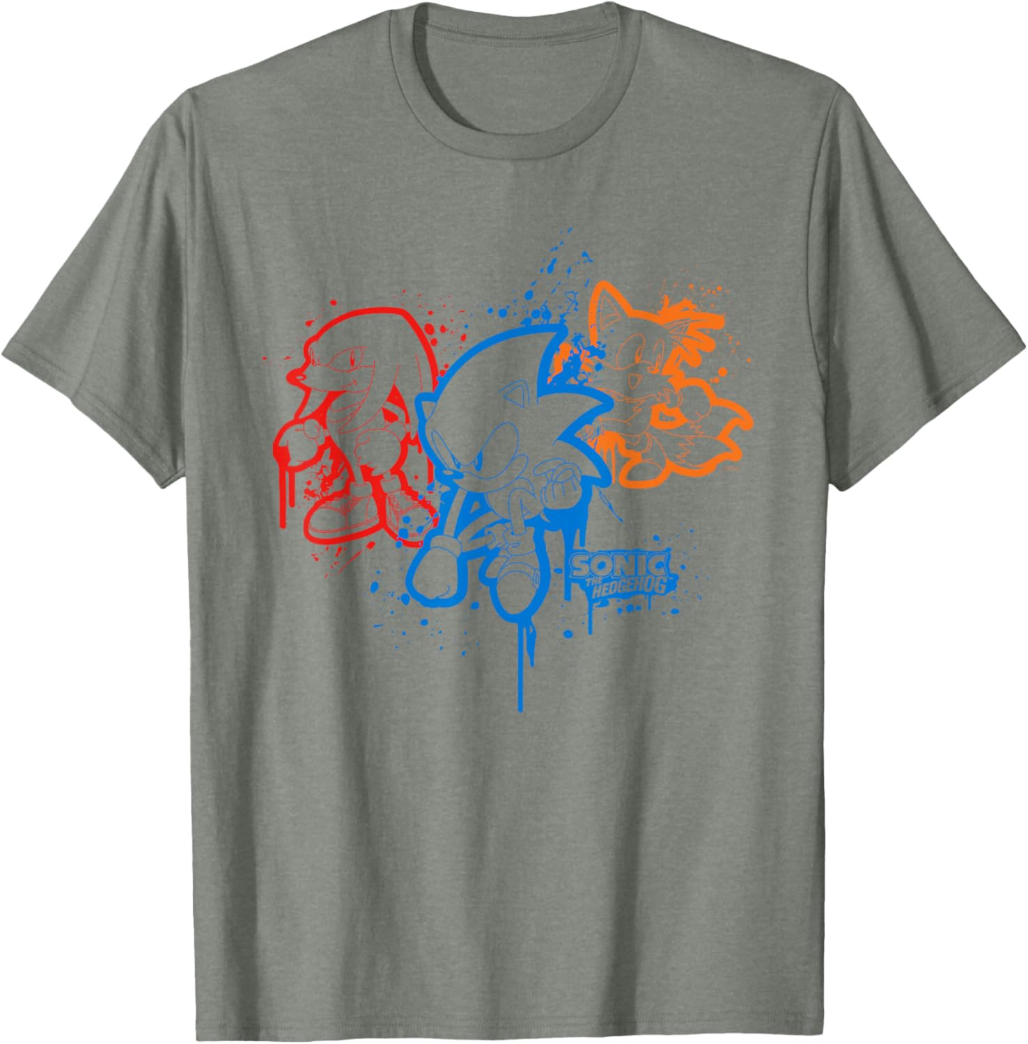 Sonic the Hedgehog Spray Paint T-Shirt Fun Graphic Tee for Fans - 3