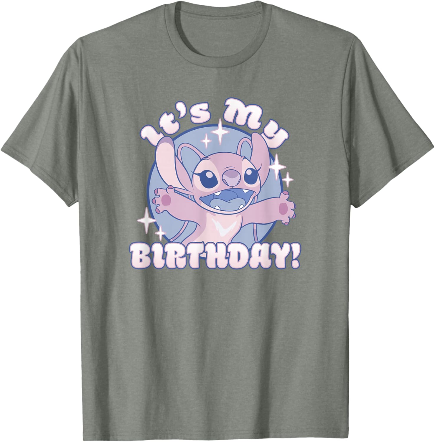 Disney Lilo & Stitch Angel It's My Birthday Retro Sparkle T-Shirt - 2