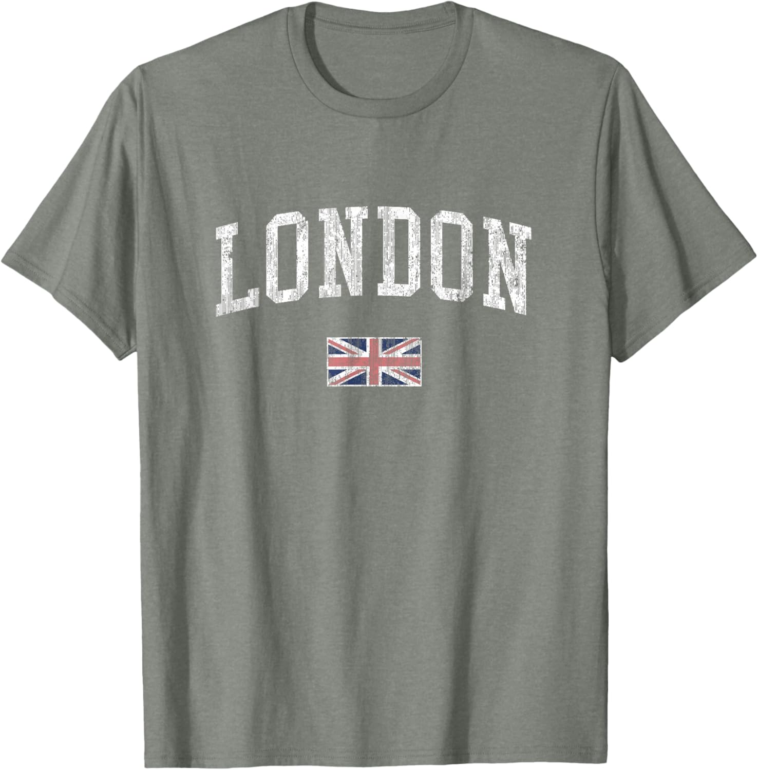 London Vintage Sports T-Shirt with British Flag Design for Men and Women - 3