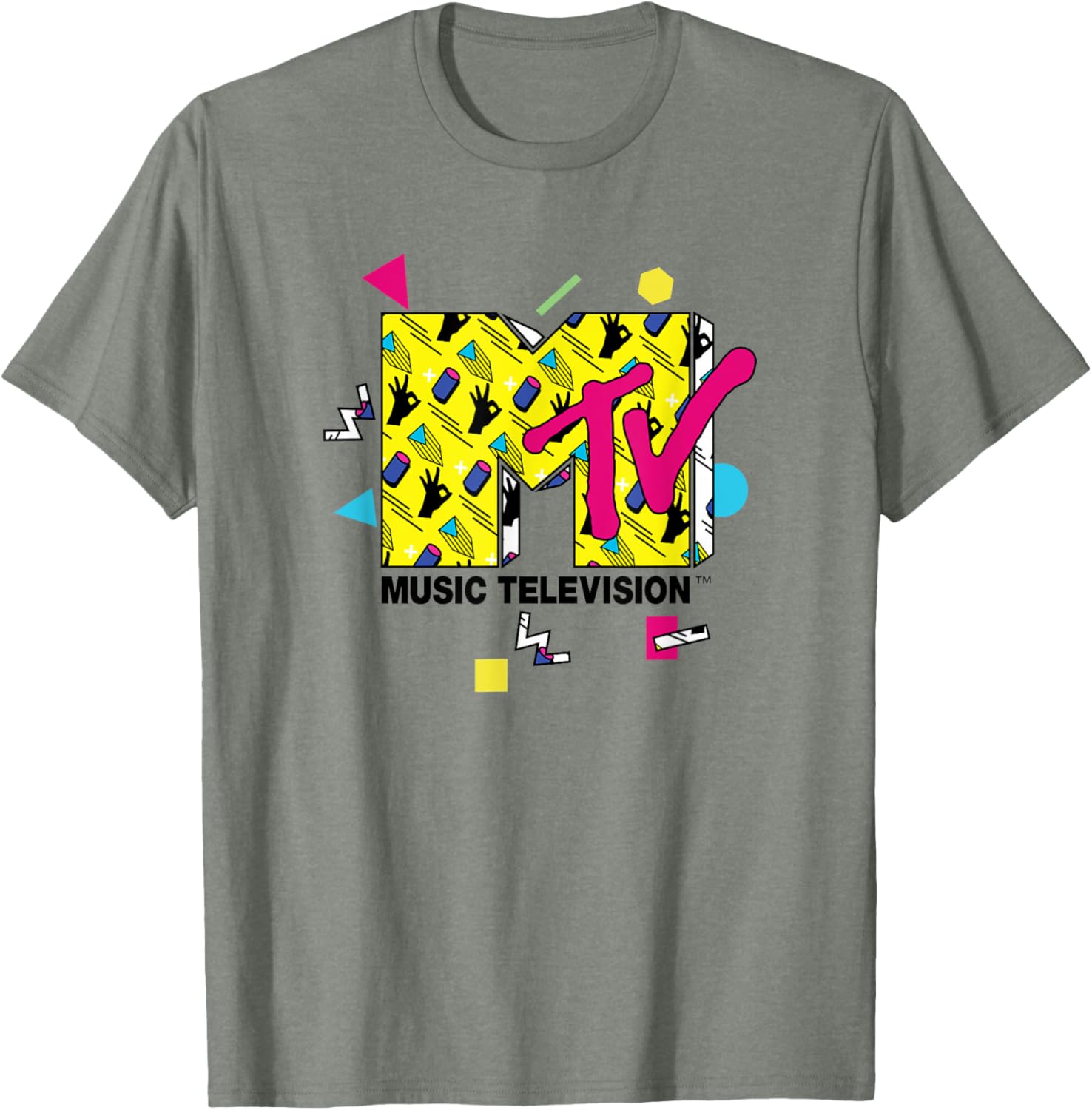 Mademark x MTV Official Logo T-Shirt with 80s 90s Party Art Design - 10
