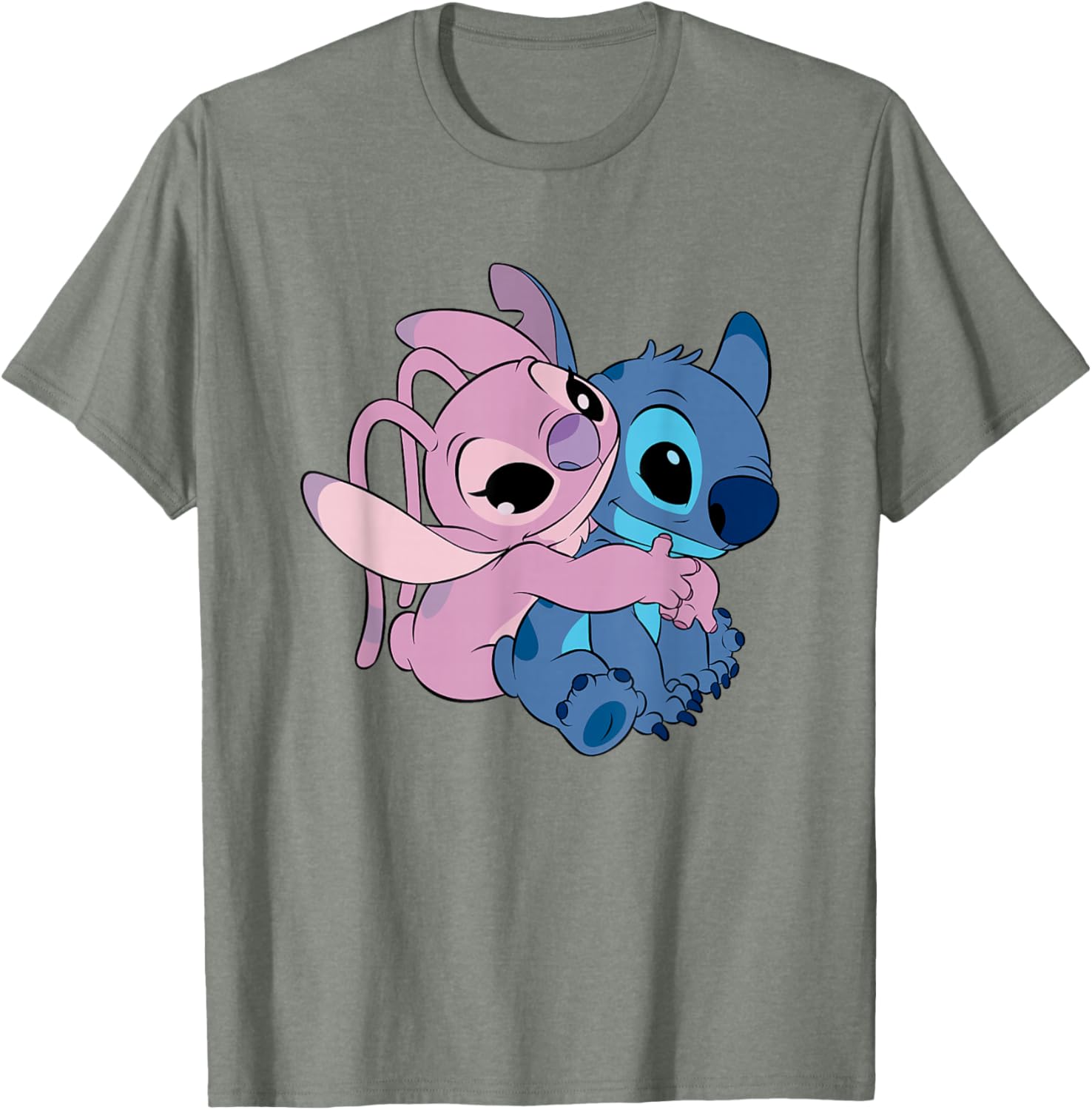 Adorable Disney Lilo and Stitch Hugging T-Shirt for Fans and Collectors - 3