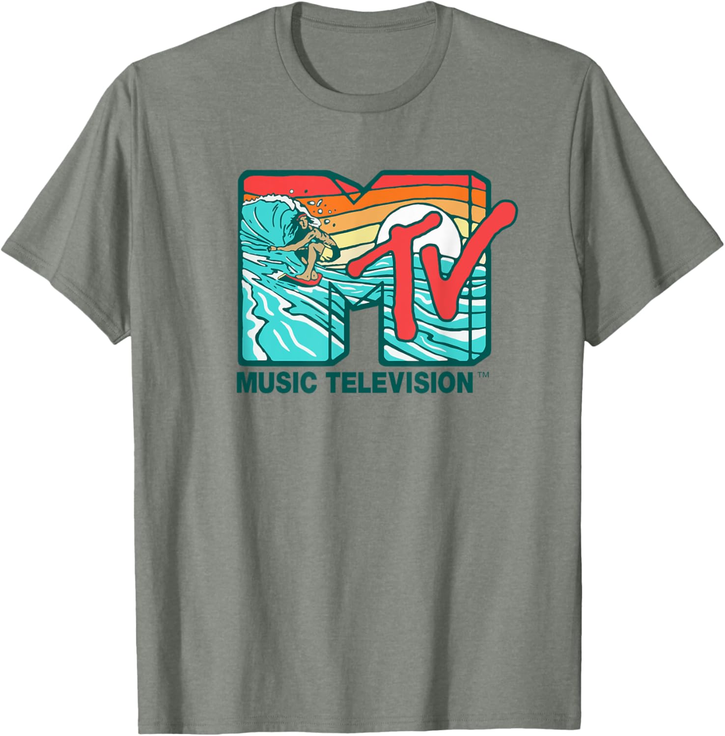 Mademark x MTV Surfer Logo Retro Graphic T-Shirt for Cool Style - 4