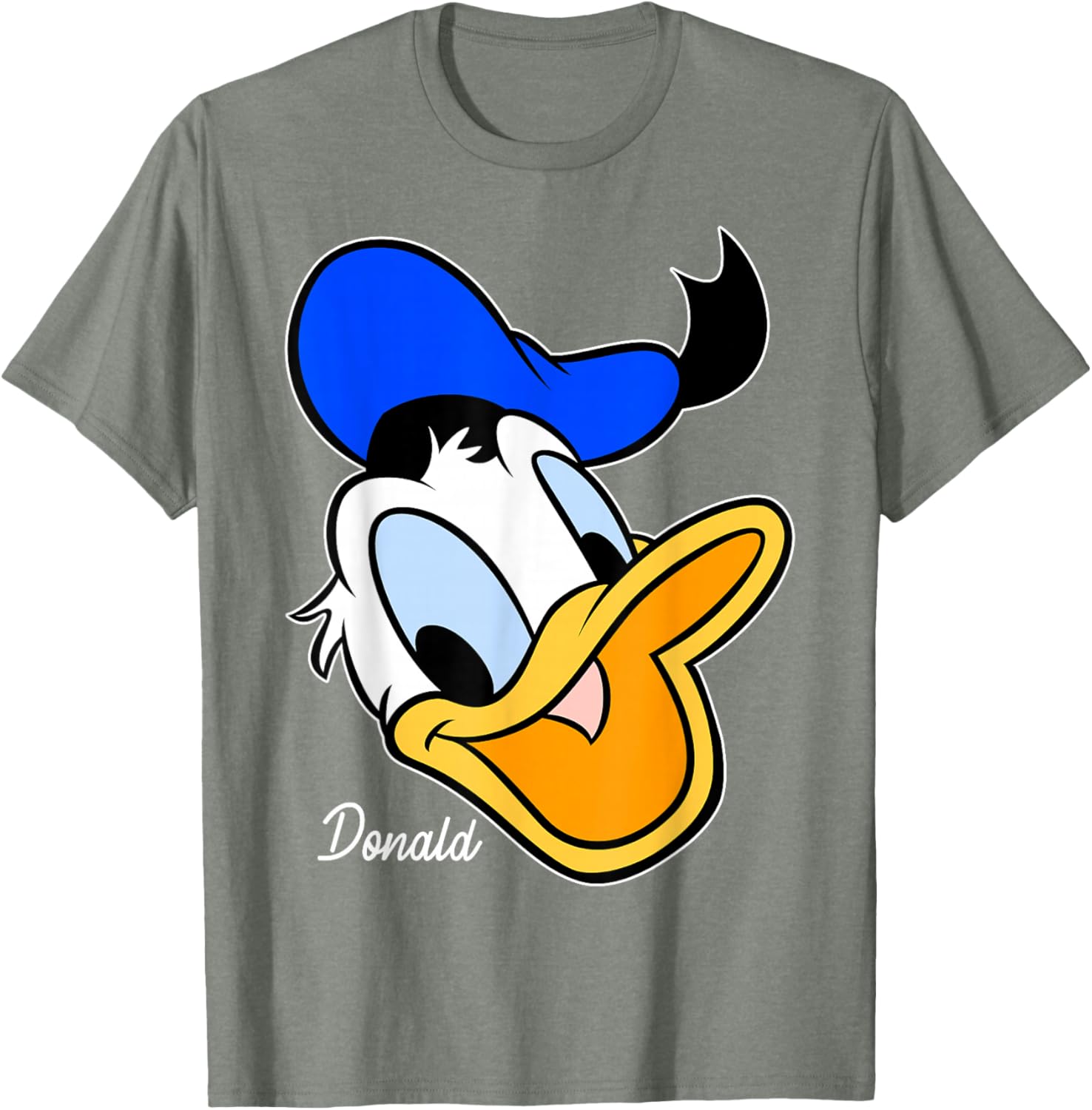 Disney Mickey And Friends Donald Duck Big Face T-Shirt for Kids and Adults - 10