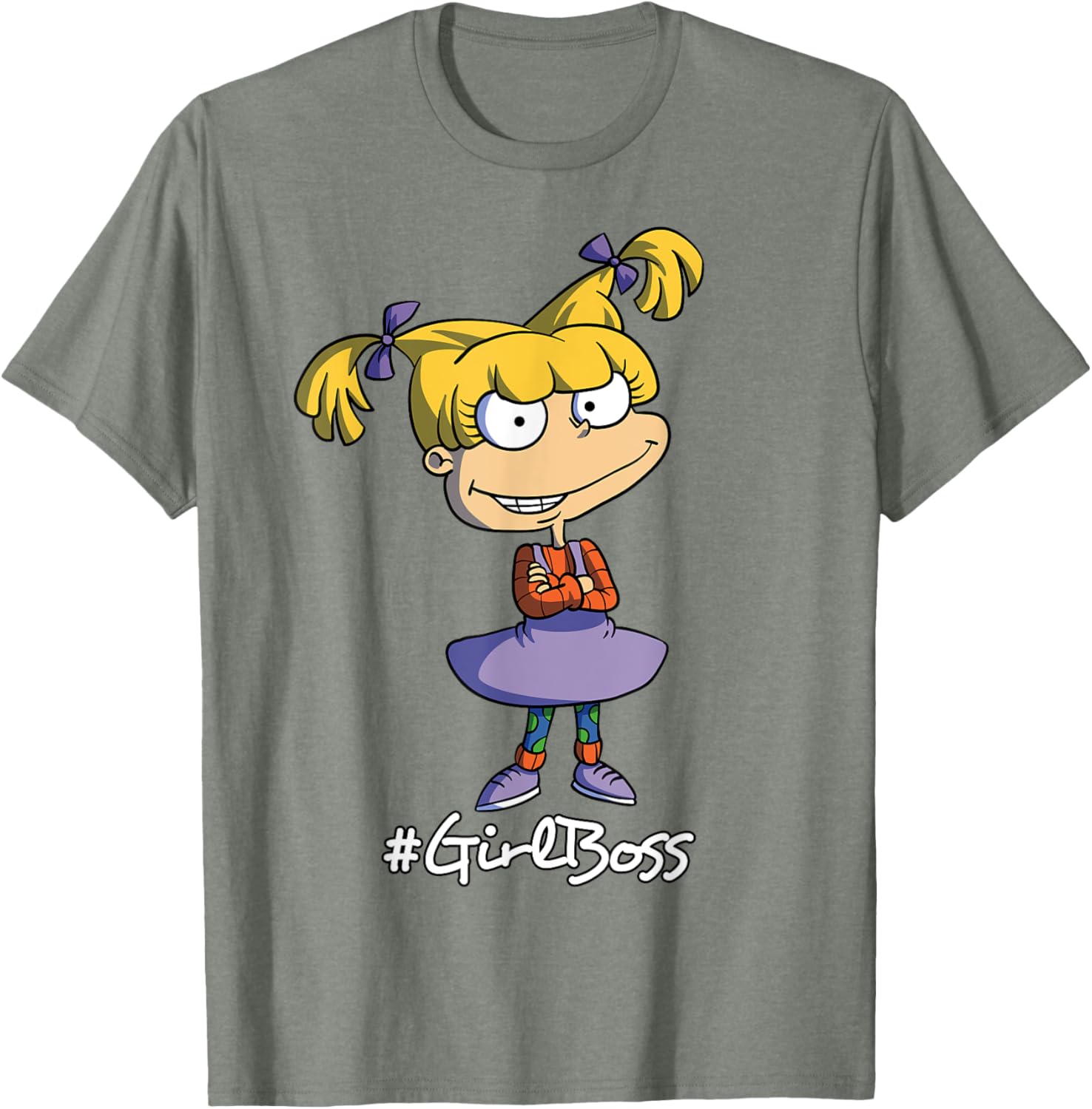 Mademark x Rugrats Angelica Pickles Girl Boss T-Shirt for Kids - 8