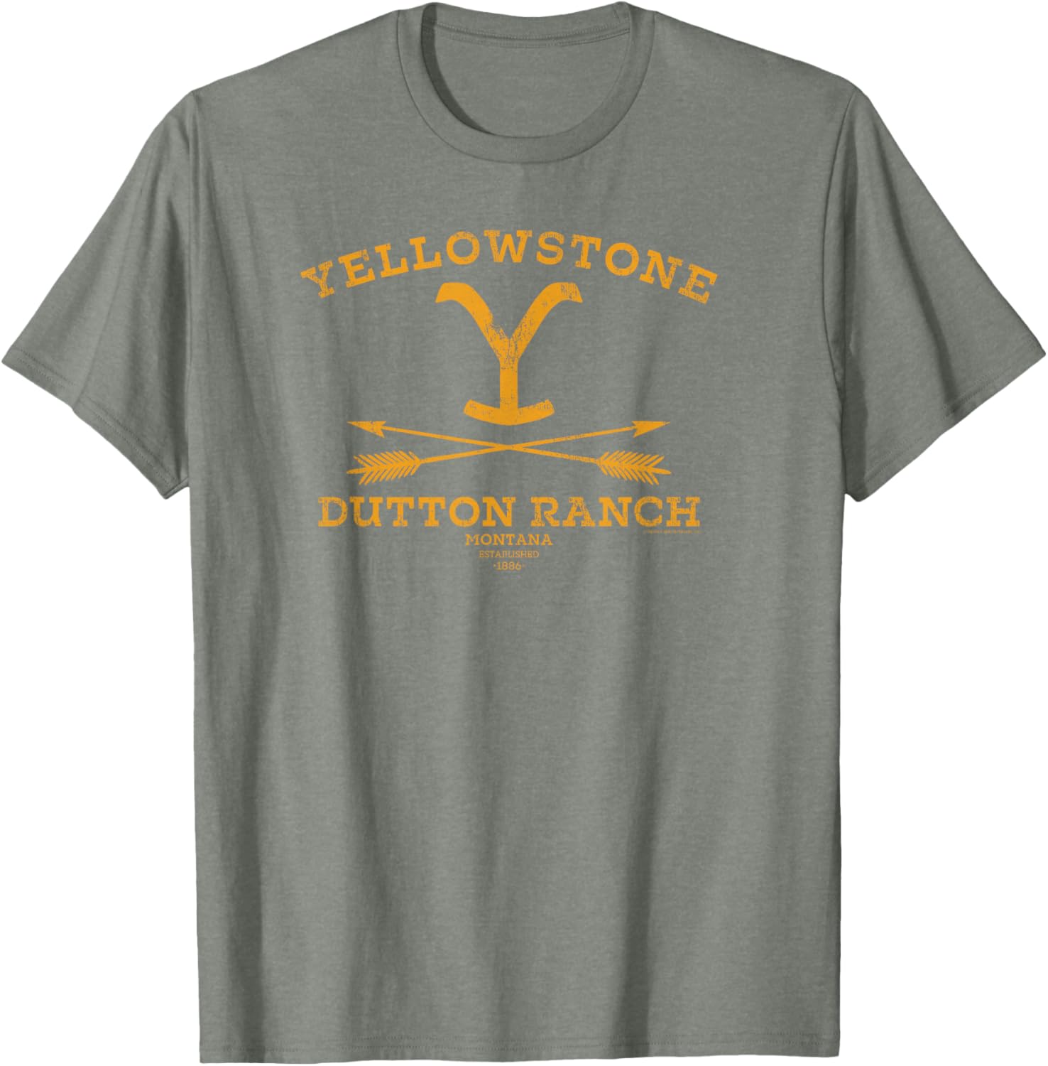Yellowstone Dutton Ranch Arrows T-Shirt for Women - Black Crew Neck Cotton Blend - 13